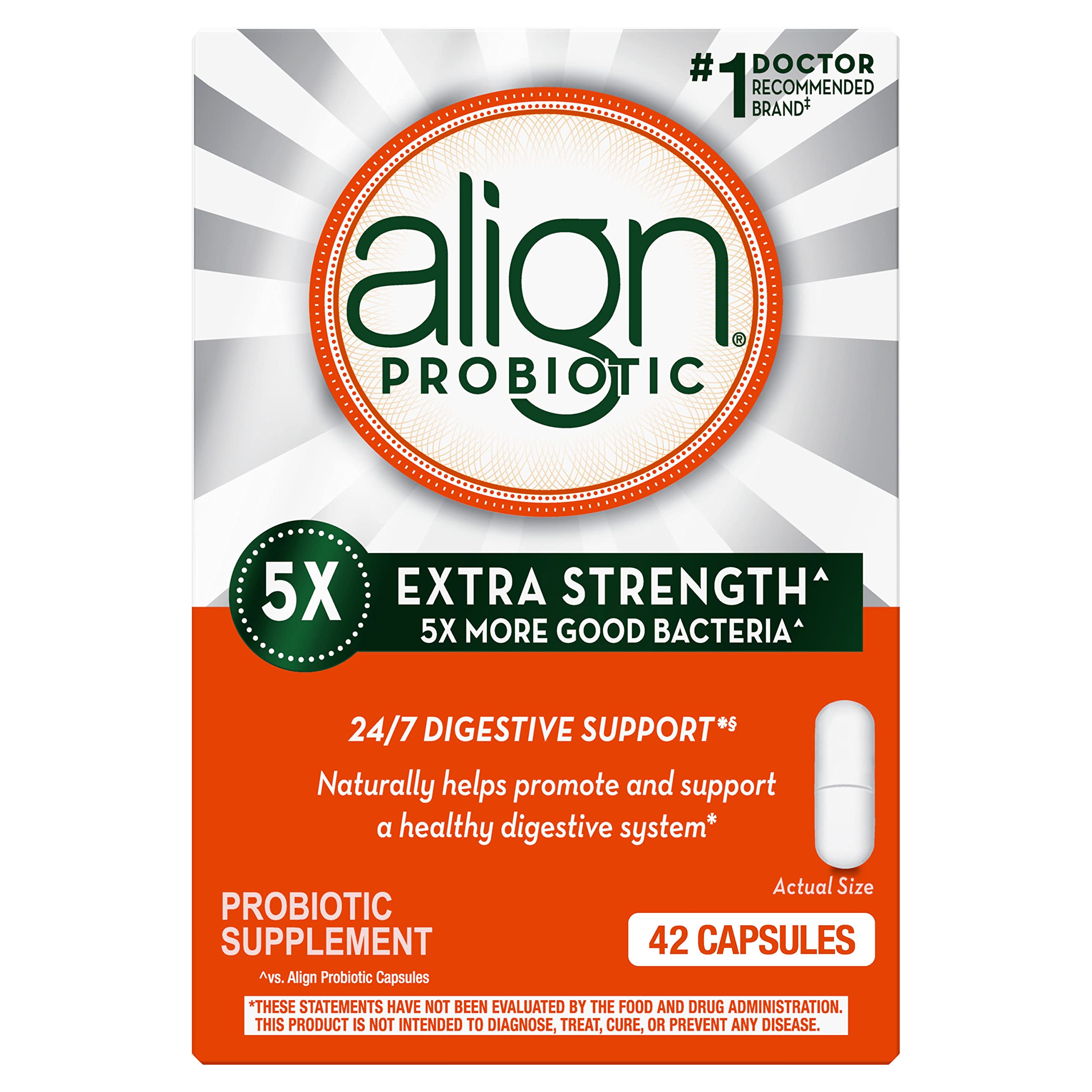 Align Probiotic Extra Strength, Probiotics for Women and Men, #1 Doctor Recommended 
