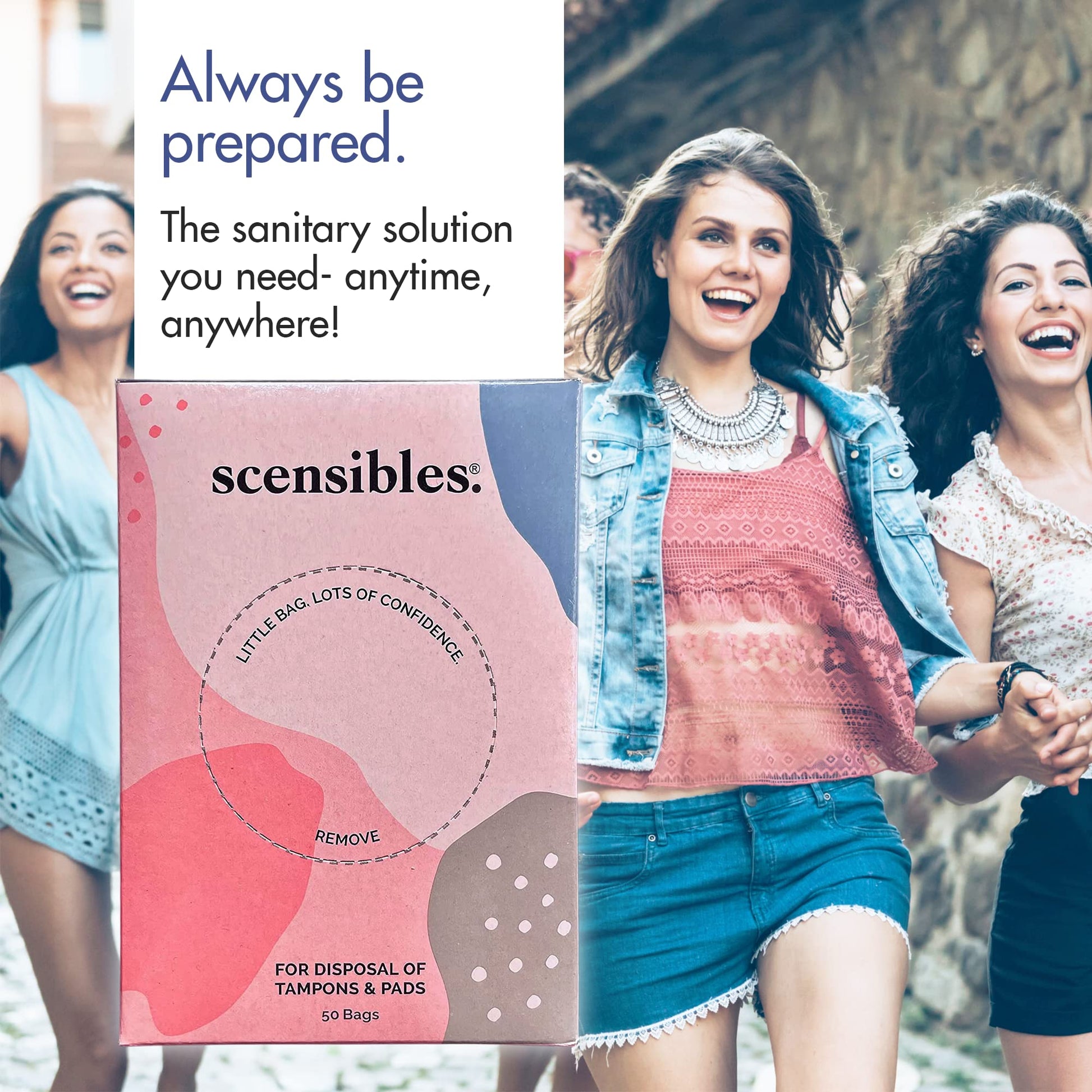 Scensibles Personal Care Disposal Bags (50 Count) - For Tampons, Pads, Liners, Condoms & More SCENSIBLES