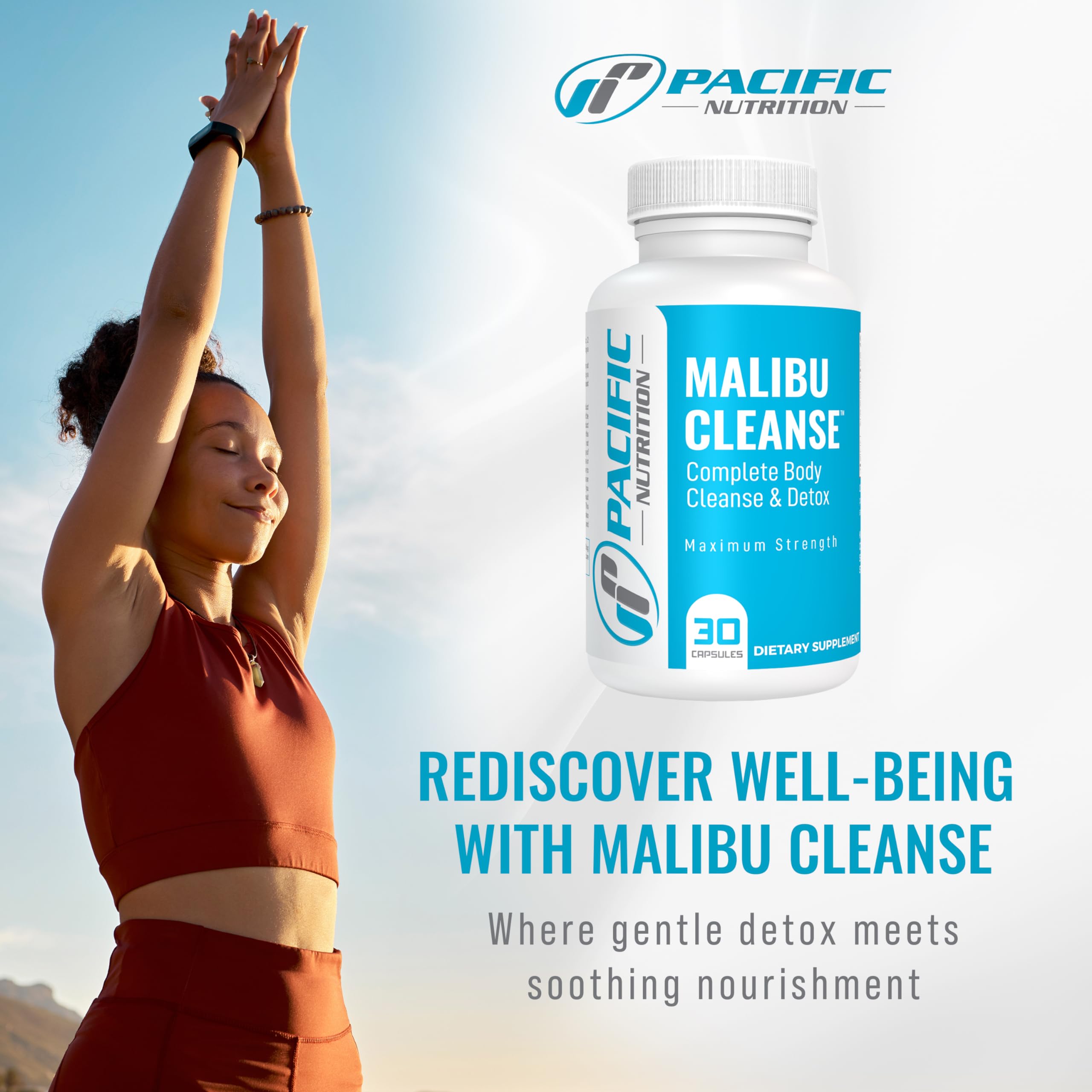 Pacific Nutrition Full Body Detox - Malibu Cleanse Complete Body & Intestinal Cleanse Pacific Nutrition