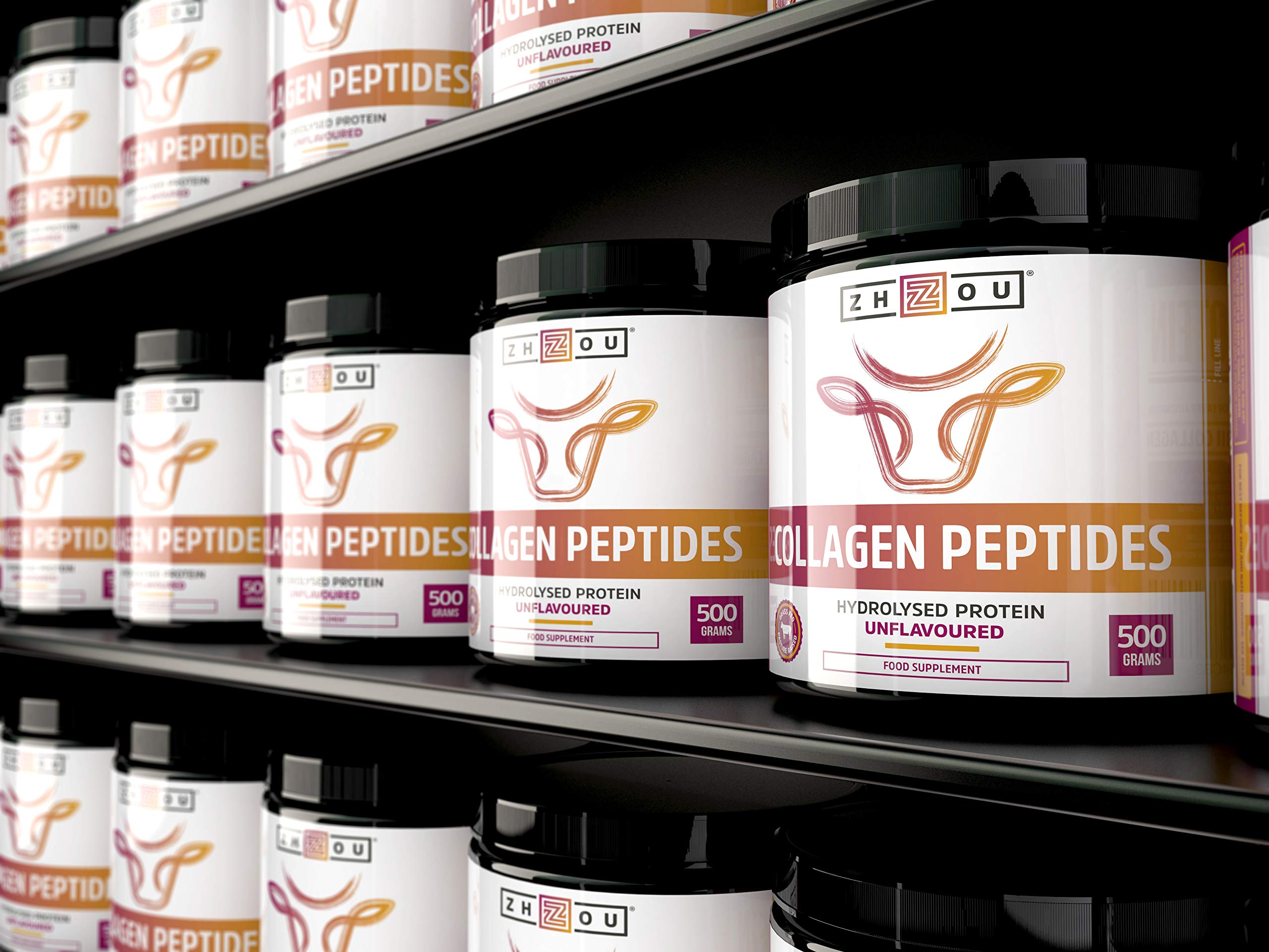 Collagen Powder 500g - Hydrolysed Collagen Peptides Powder - High Protein Bovine Collagen Supplement Nu U Nutrition