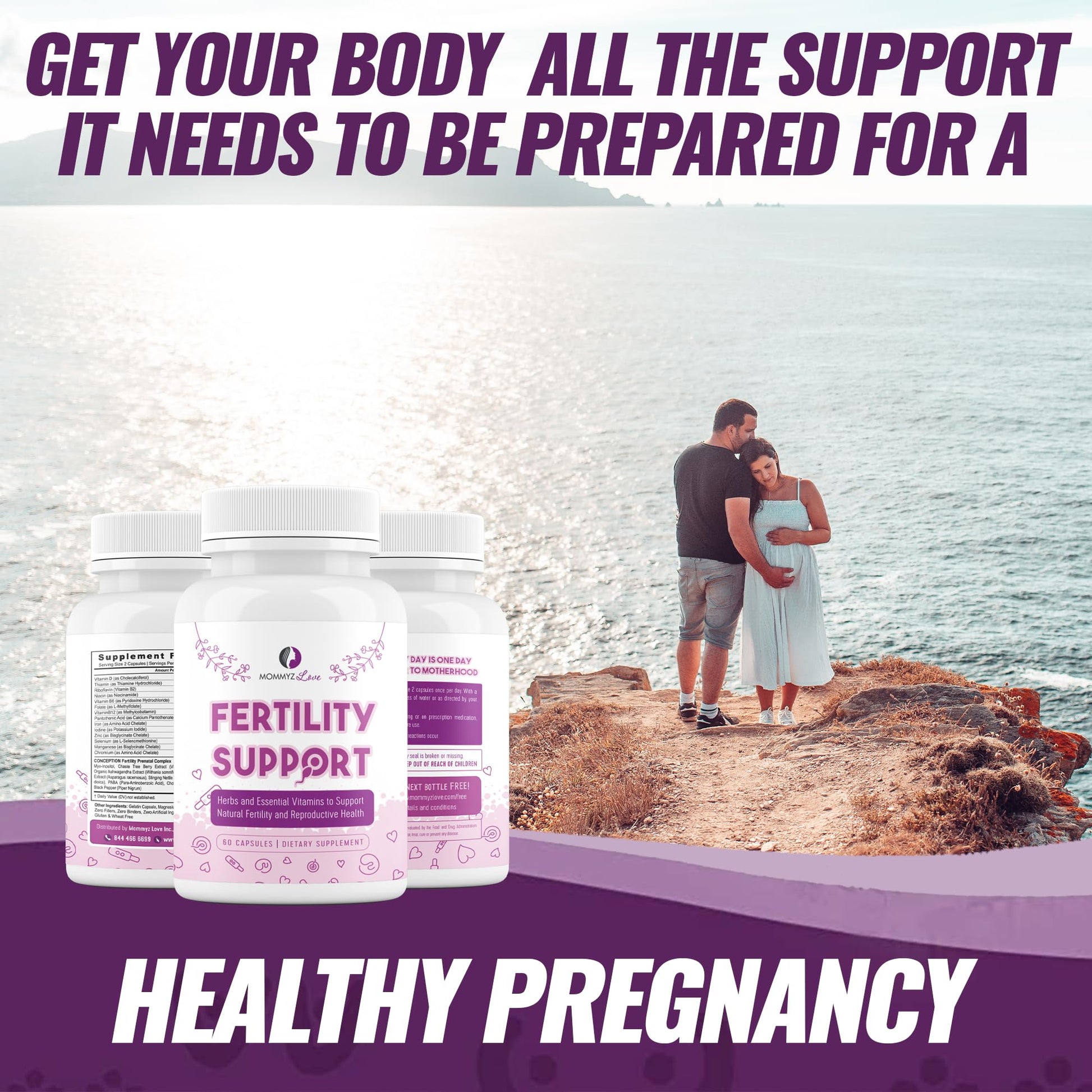 Mommyz Love Myo-Inositol Conception Fertility Prenatal Vitamins for Healthy Ovarian Function Mommyz Love