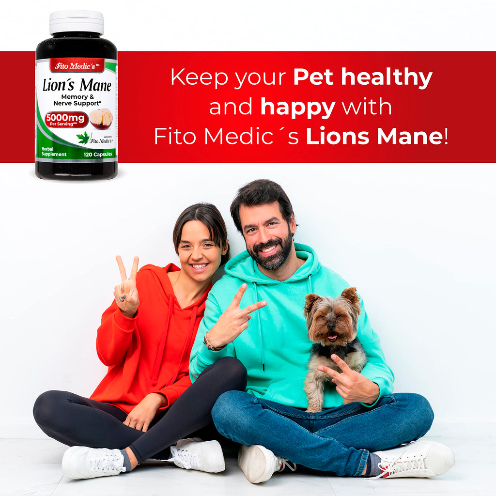 Lab | Lions Mane | 5000 mg per Serving | 120 Capsules | lions mane supplement | lions mane