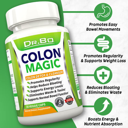 Colon Cleanse Detox Formula - Natural Bowel Cleanser Pills for Intestinal Bloating & Fast Digestive