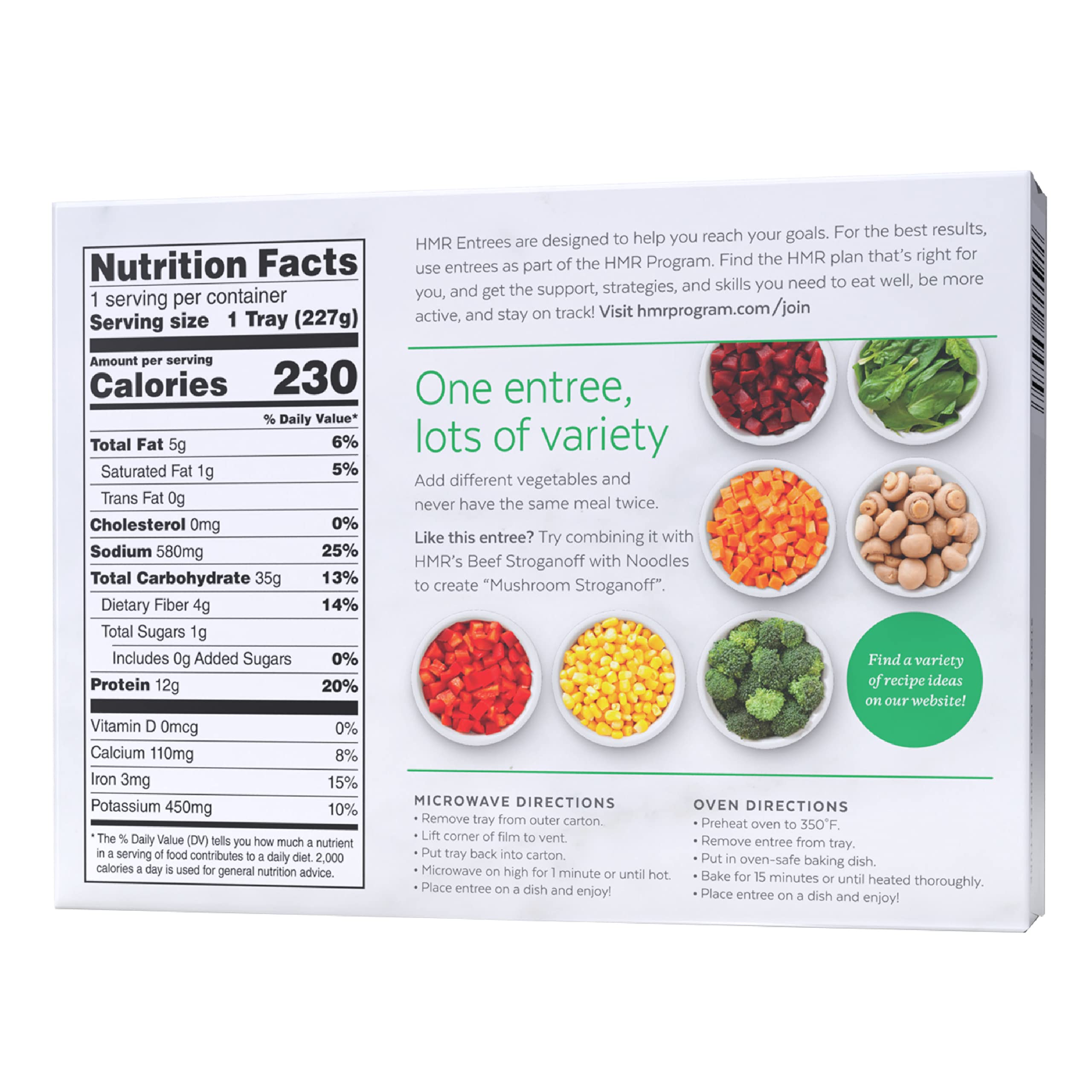 HMR Mushroom Risotto Entrée | Pre-packaged Lunch or Dinner to Support Weight Loss HMR