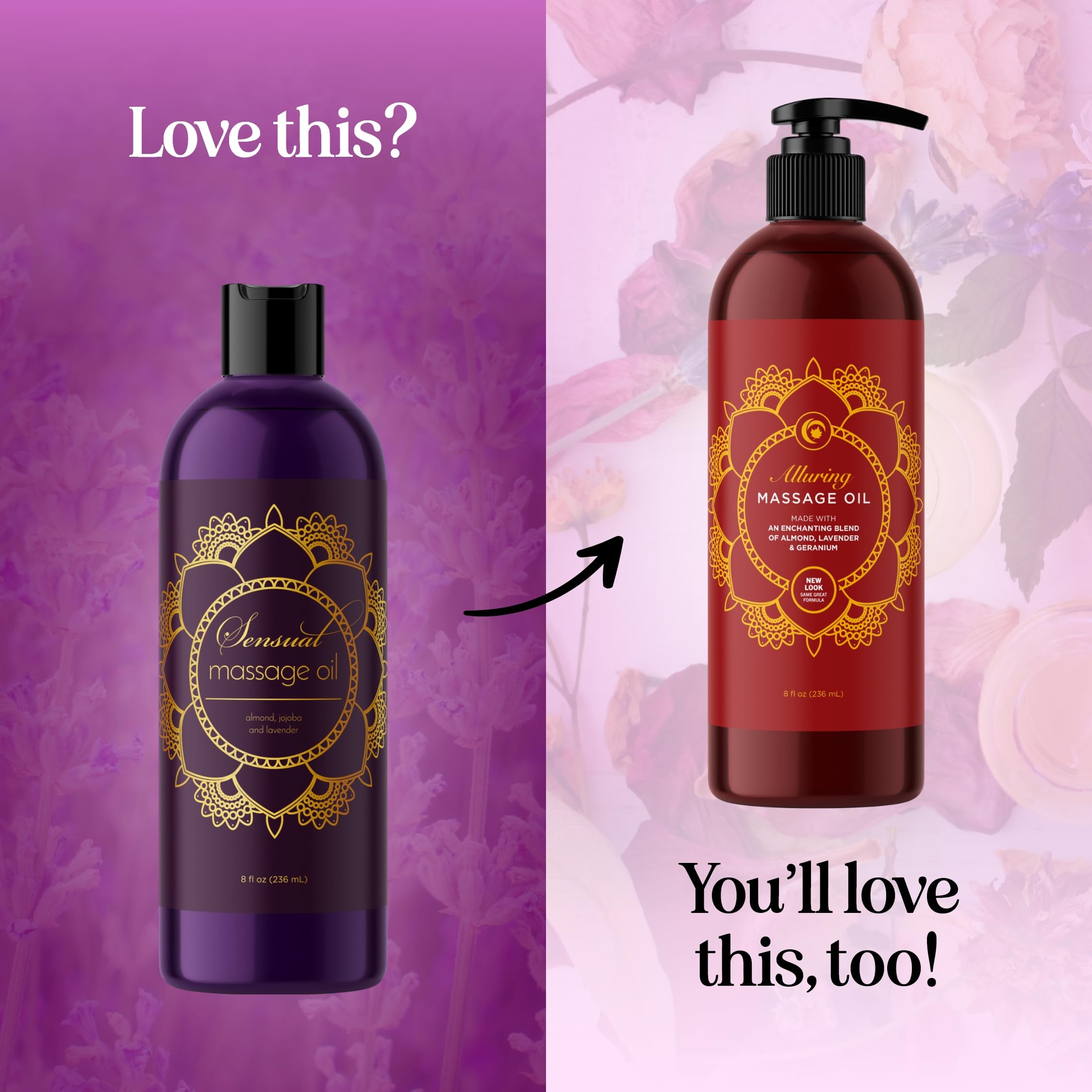 Aromatherapy Sensual Massage Oil for Couples - Relaxing Full Body Massage Oil for Date Maple Holistics