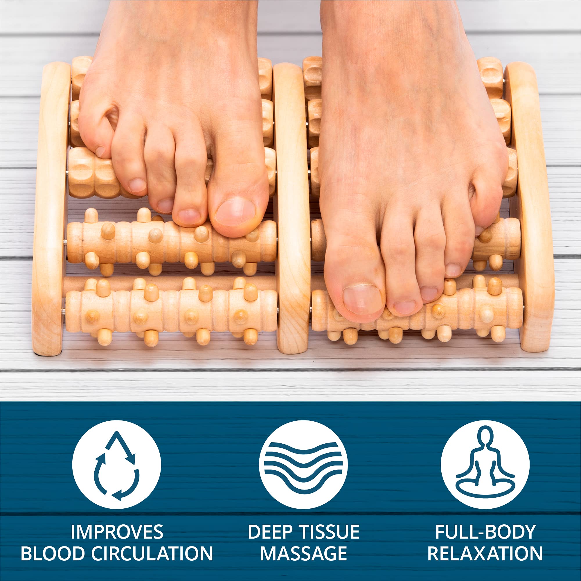 TheraFlow Foot Massager for Plantar Fasciitis Relief, Relaxation Gifts for Women, Men TheraFlow