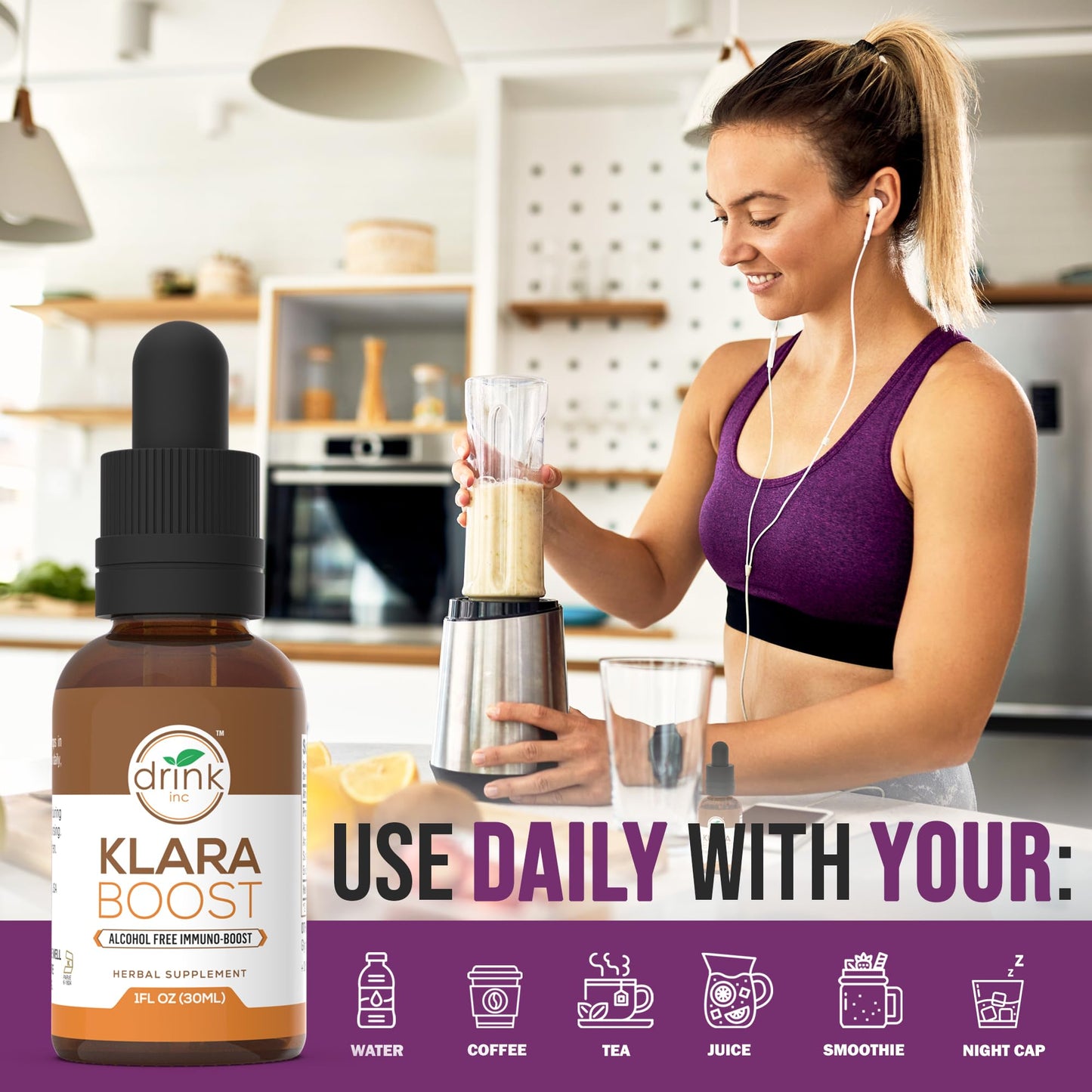 Drink Inc Klara Boost Alcohol Free Immuno-Boost | 30ML Herbal Supplement