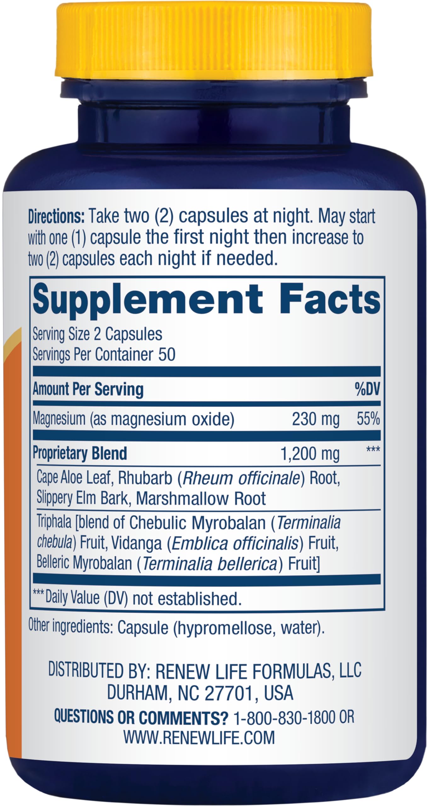 Renew Life Detox Cleanse More, Reduces Bloating and Restores Regularity, Overnight Constipation Relief Renew Life