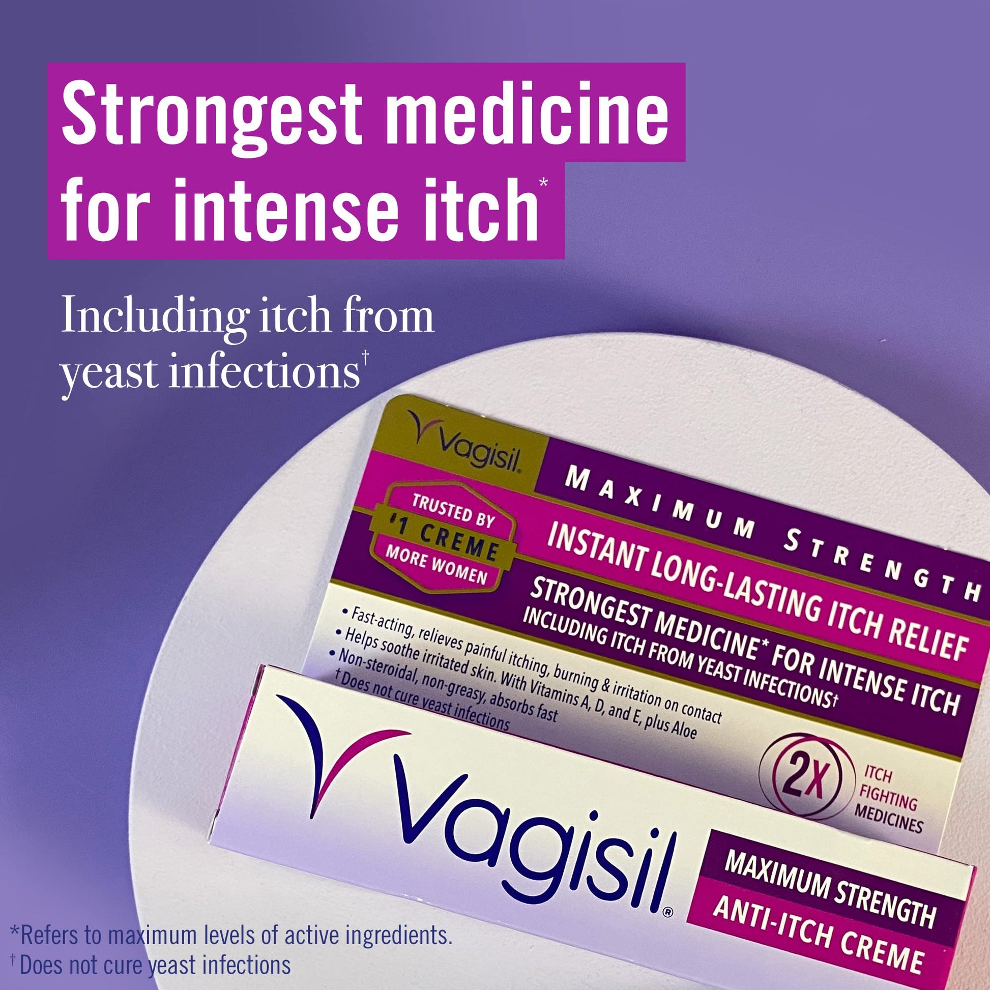 Nature's Way Probiotic Pearls for Women & Vagisil Maximum Strength Feminine Anti-Itch Cream Nature's Way