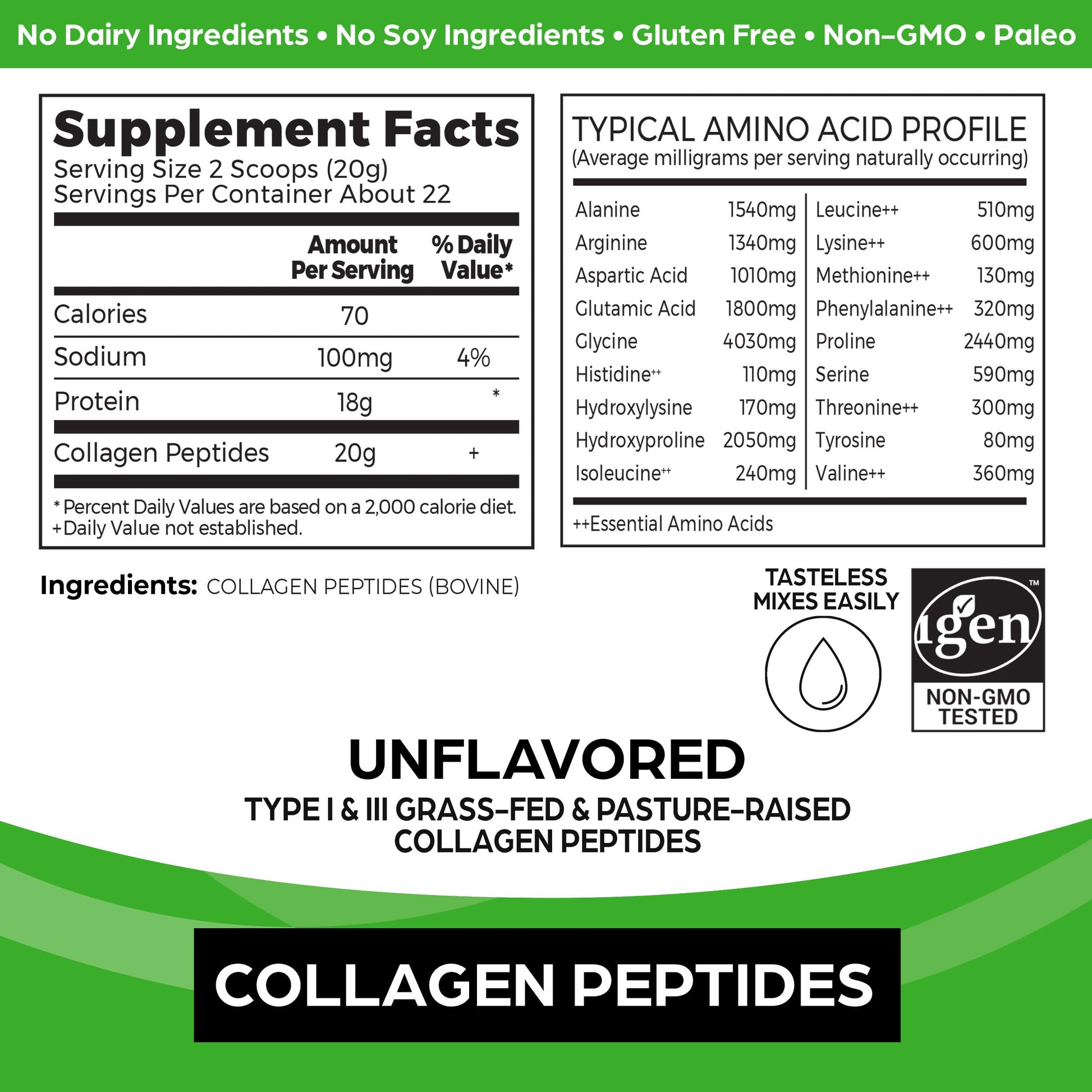 Orgain Hydrolyzed Collagen Peptides Powder, 20g Grass Fed Collagen - Hair, Skin, Nail Orgain