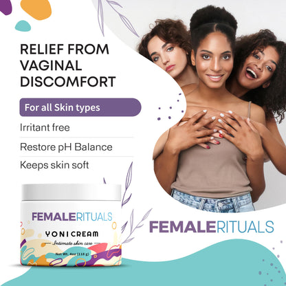 FEMALE RITUALS Vulva Moisturizing Cream - Vulva Care Balm - Clinically Tested Vaginal Moisturizer