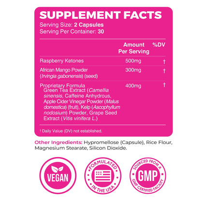 Fat Burner For Women | Metabolism Booster & Weight Loss Support Supplement