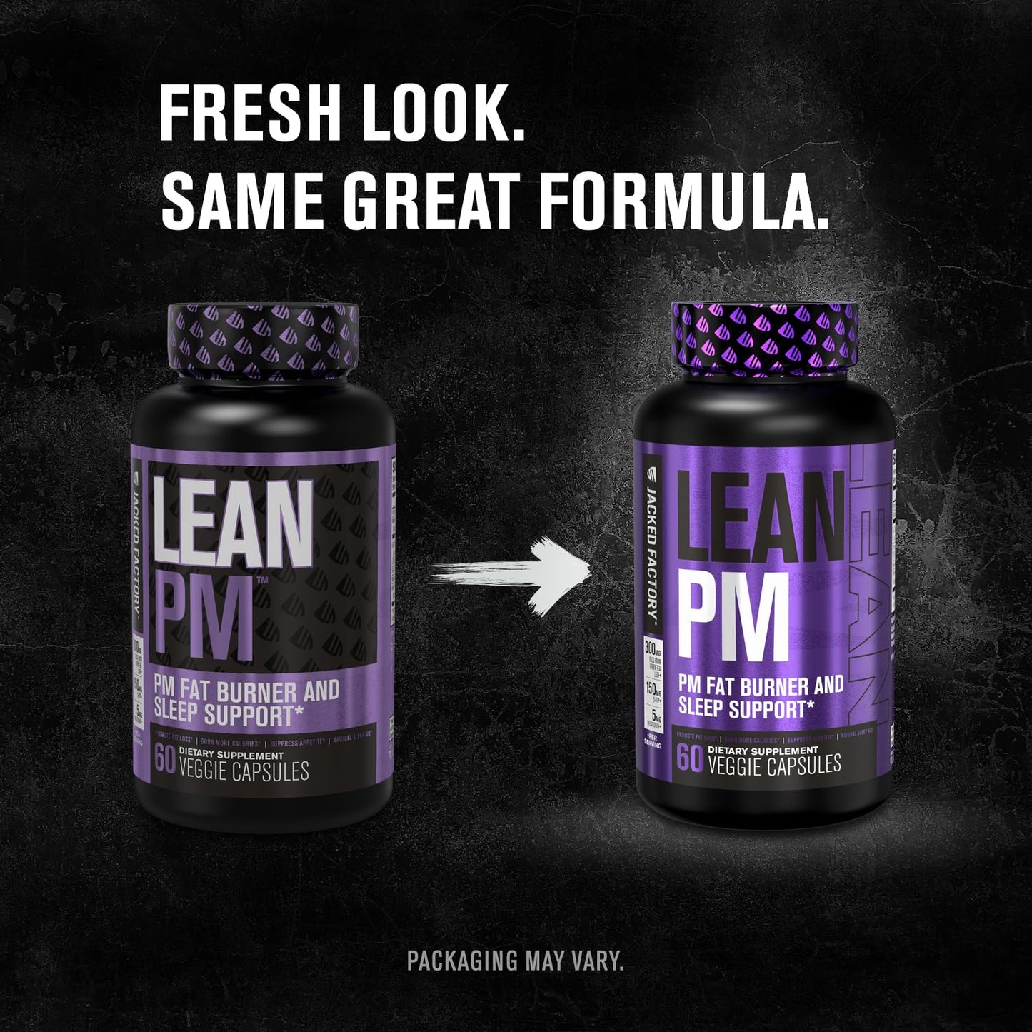Jacked Factory Lean PM Night Time Fat Burner, Sleep Aid Supplement, & Appetite Suppressant
