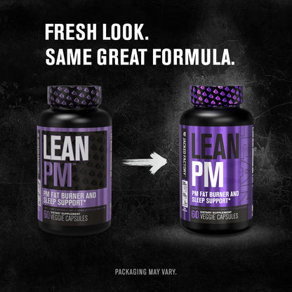 Jacked Factory Lean PM Night Time Fat Burner, Sleep Aid Supplement, & Appetite Suppressant