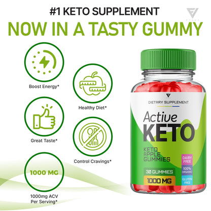 Fyvus (5 Pack) Active Keto Gummies, Active Keto ACV Gummies for Weight Loss