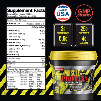 COLOSSAL LABS Muscle Protein Whey Powder [12 lbs/Pack of 1]–Chocolate Protein
