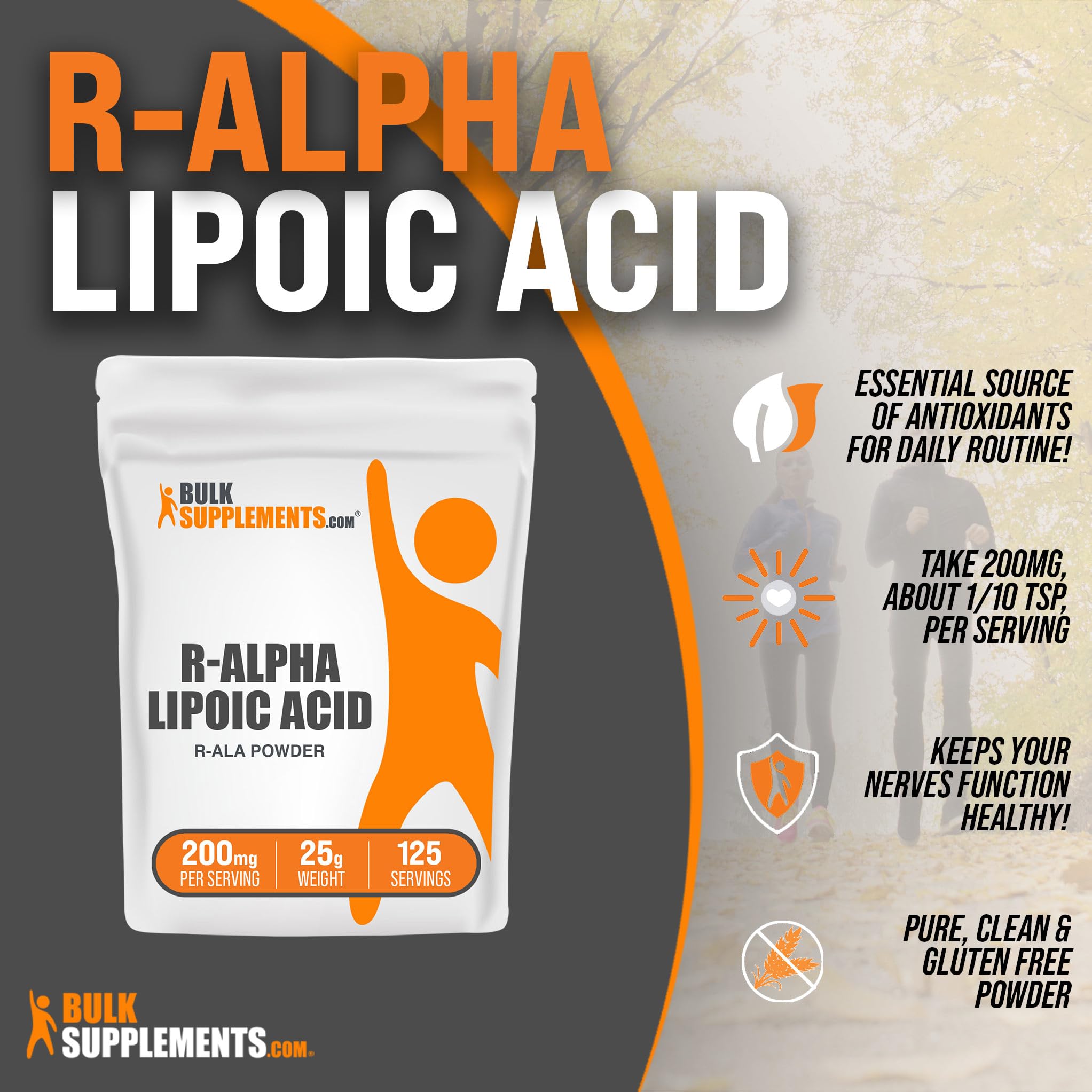 BULKSUPPLEMENTS.COM R-Alpha Lipoic Acid Powder - ALA Supplement, R Alpha Lipoic BULKSUPPLEMENTS.COM