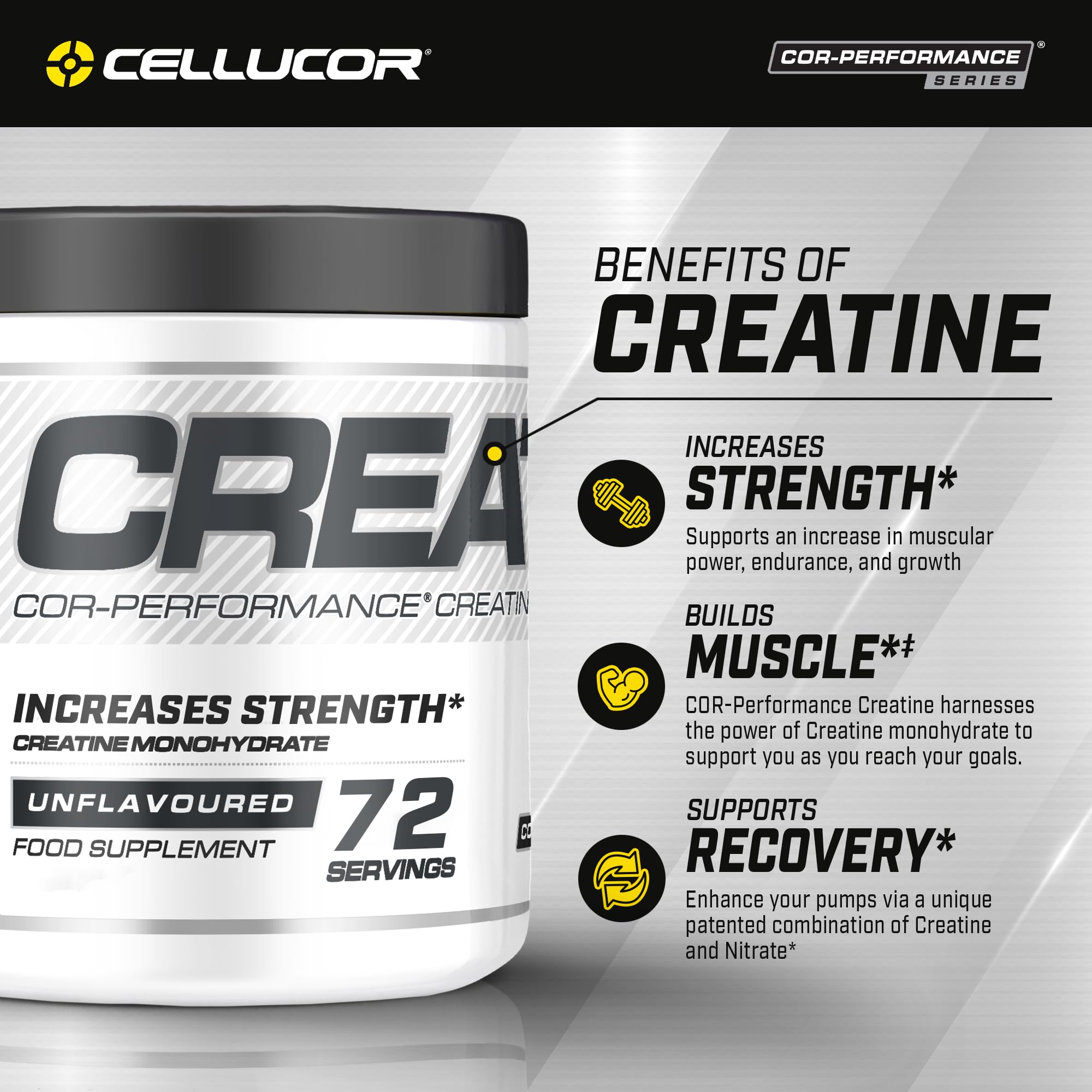 Cellucor Pre Workout & Creatine Bundle, C4 Original Pre Workout Powder, Icy Blue Razz Cellucor