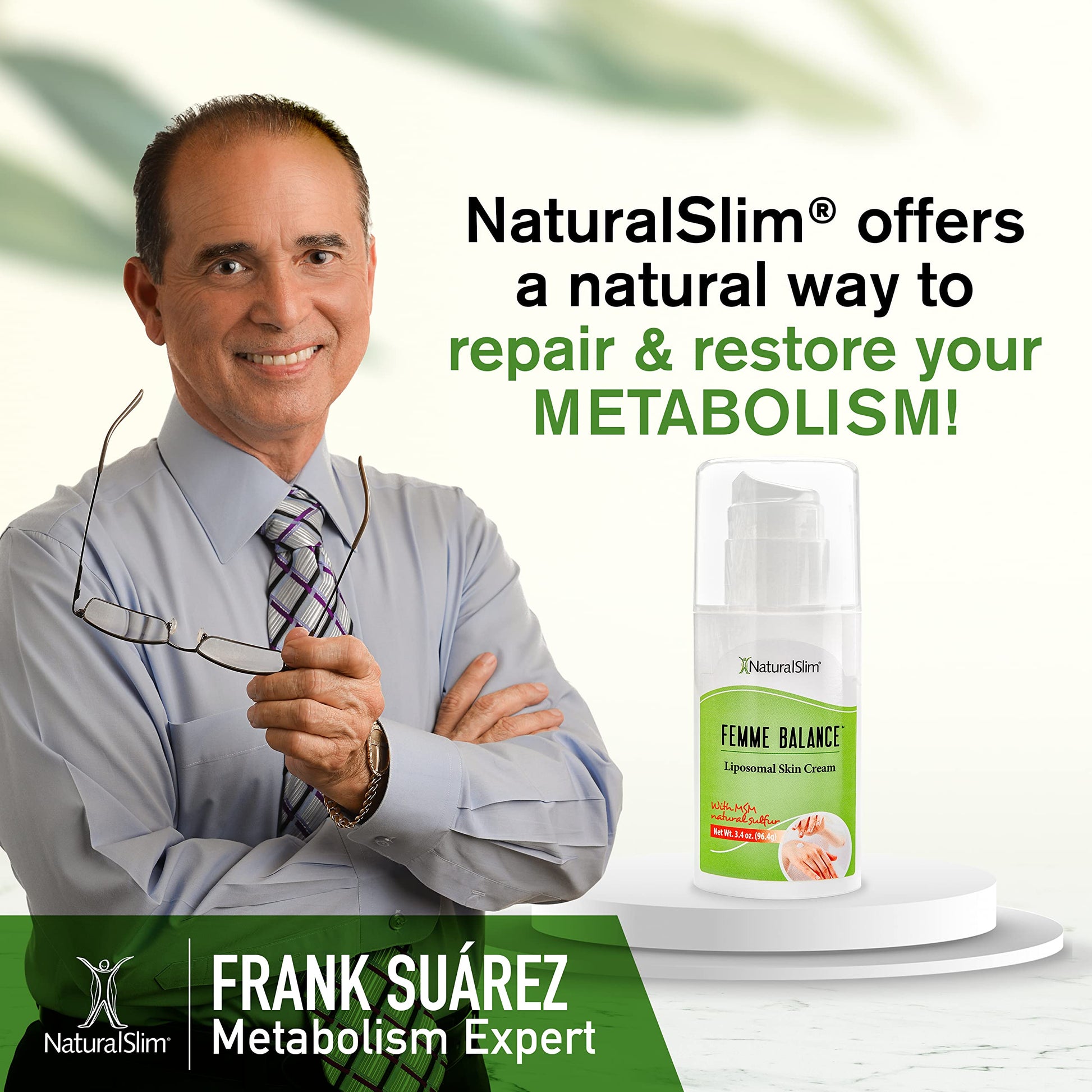 NaturalSlim Femme Balance - Progesterone Cream for Women - Natural Hormonal Balance & Menopause NaturalSlim