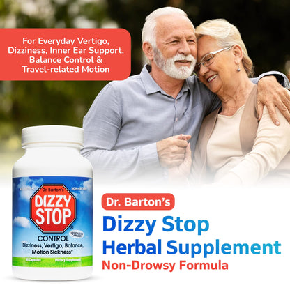 Dizzy Stop Dr. Barton’s All-Natural Vertigo Comfort, Inner Ear Balance Supp