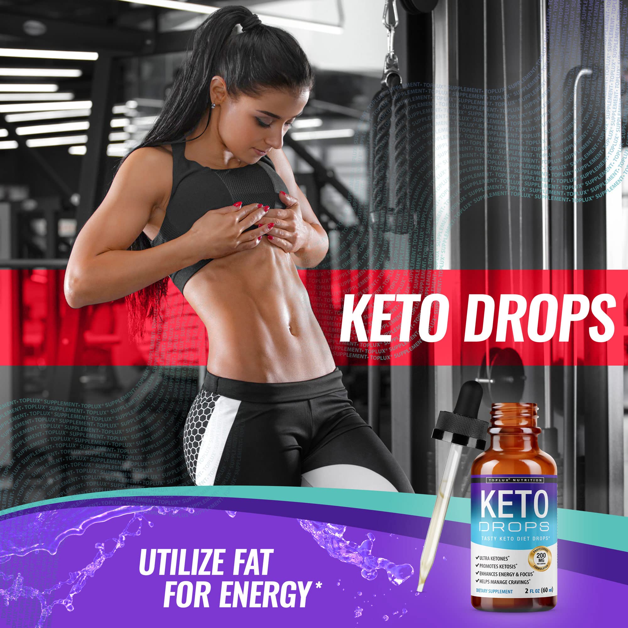 Keto Diet Drops Weight Loss Ketogenic Supplement - Premium Fat Burner Formula