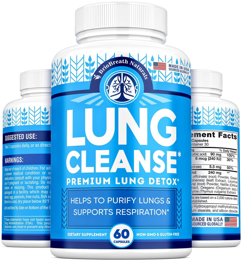 Lung Support Supplement - Natural Capsules for Lung Cleanse and Detox