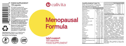 CaliVita Menopausal Formula - Menopause Relief Supplements for Women with Dong Quai, Black Kohosh