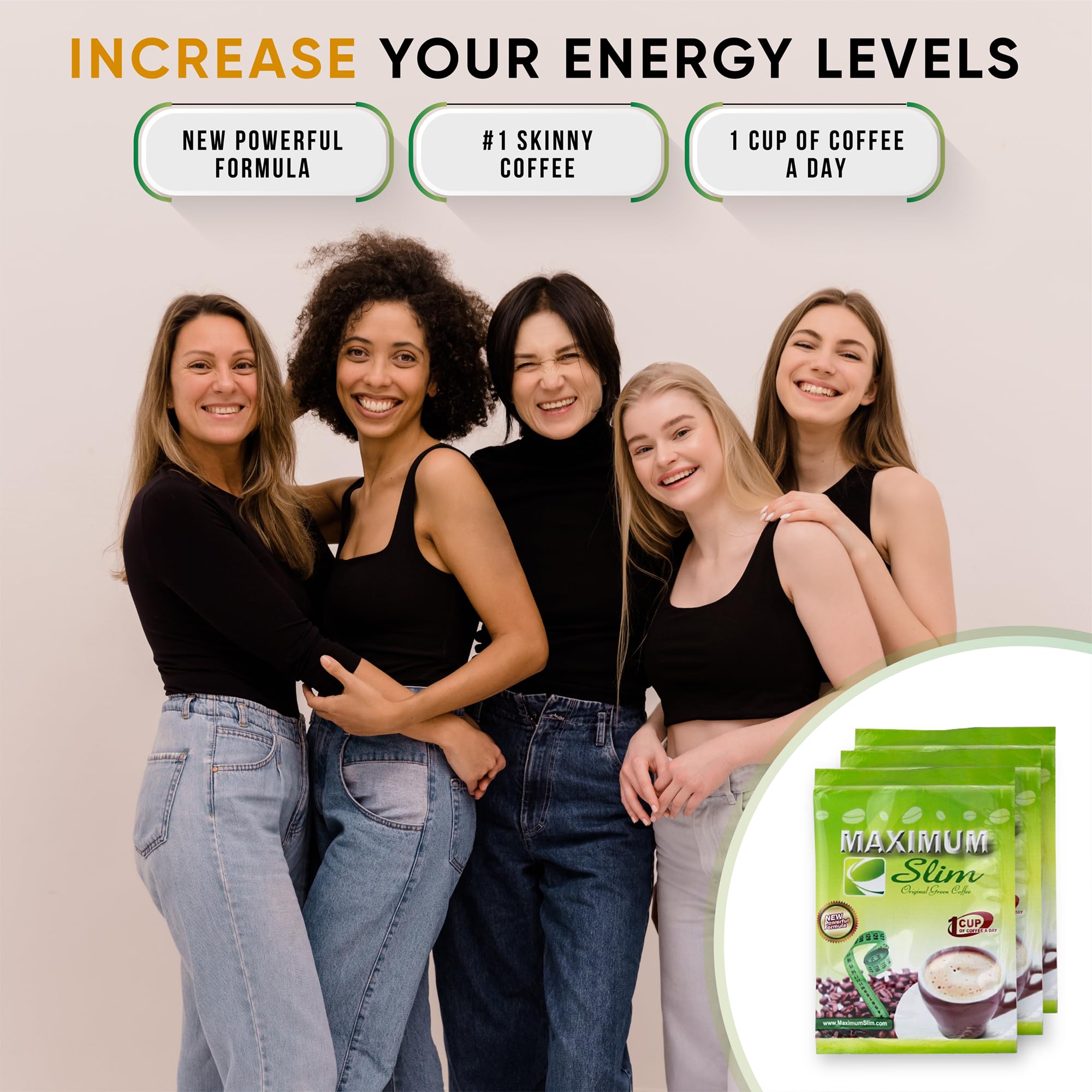 Premium Coffee BOOSTS your Metabolism DETOXES your Body & CONTROLS your Appetite Maximum Slim