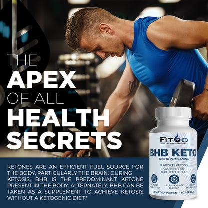 FIT60 Keto Diet Pills for Men & Women - Boost Energy and Mental Clarity for Enhanced Focus
