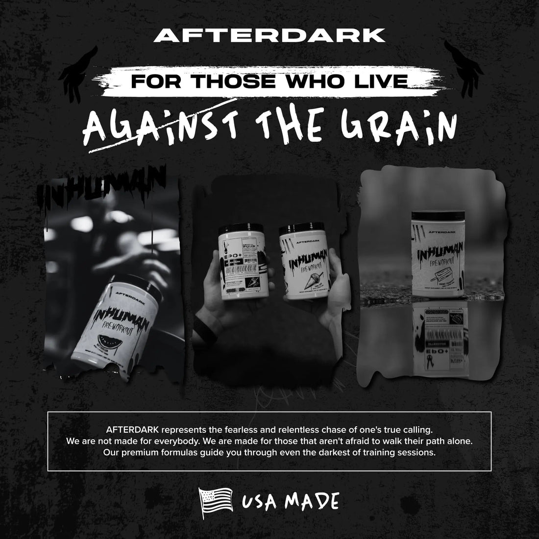 AFTERDARK INHUMAN Pre-Workout Powder, Enhanced Mind-Muscle Connection