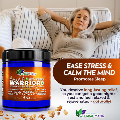 Herbal Mana Royal Warrior with 5000mg Hemp Lotion - 99.9% Pure DMSO Cream