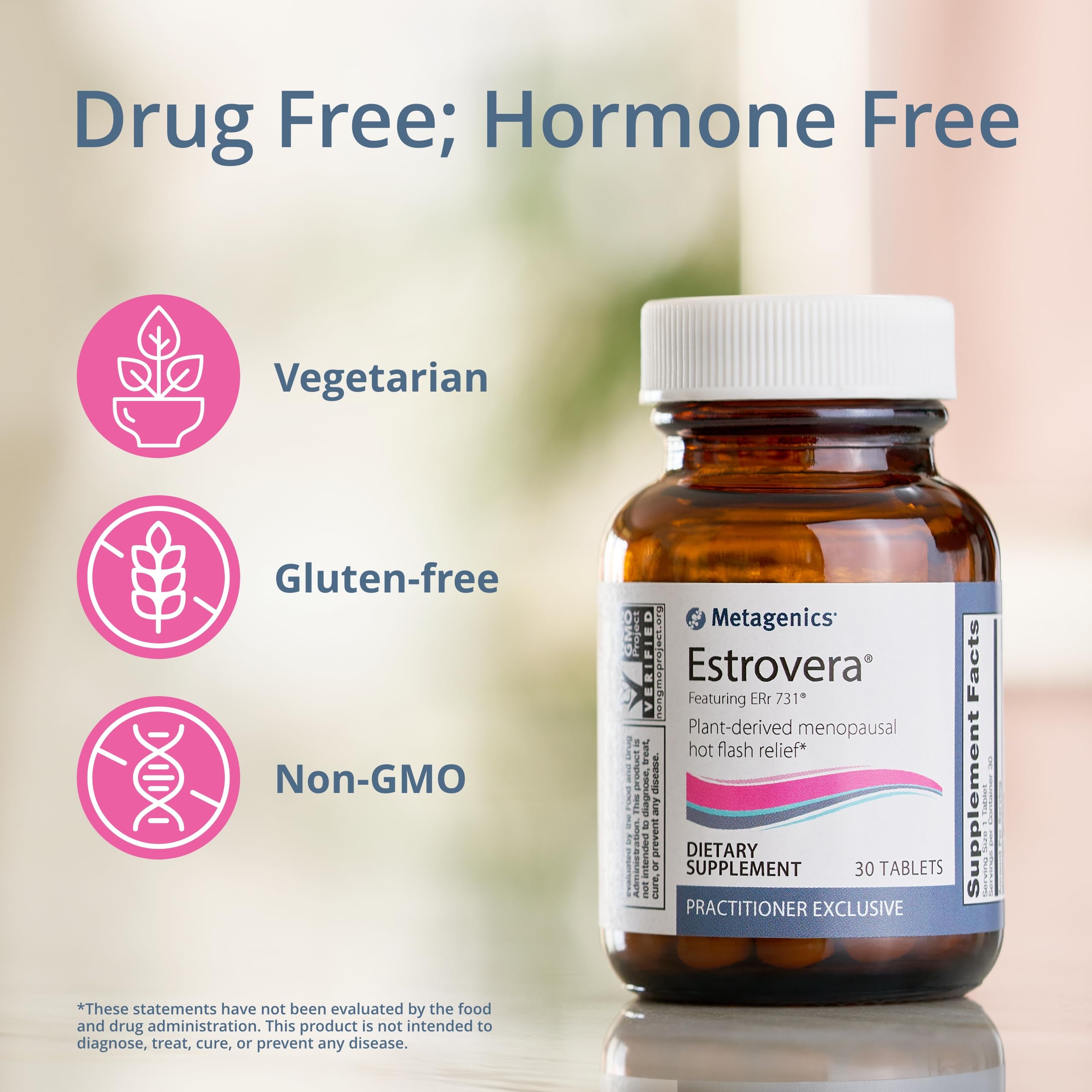 Metagenics Estrovera - Plant Derived Menopause Hot Flash Relief, Formulated Metagenics