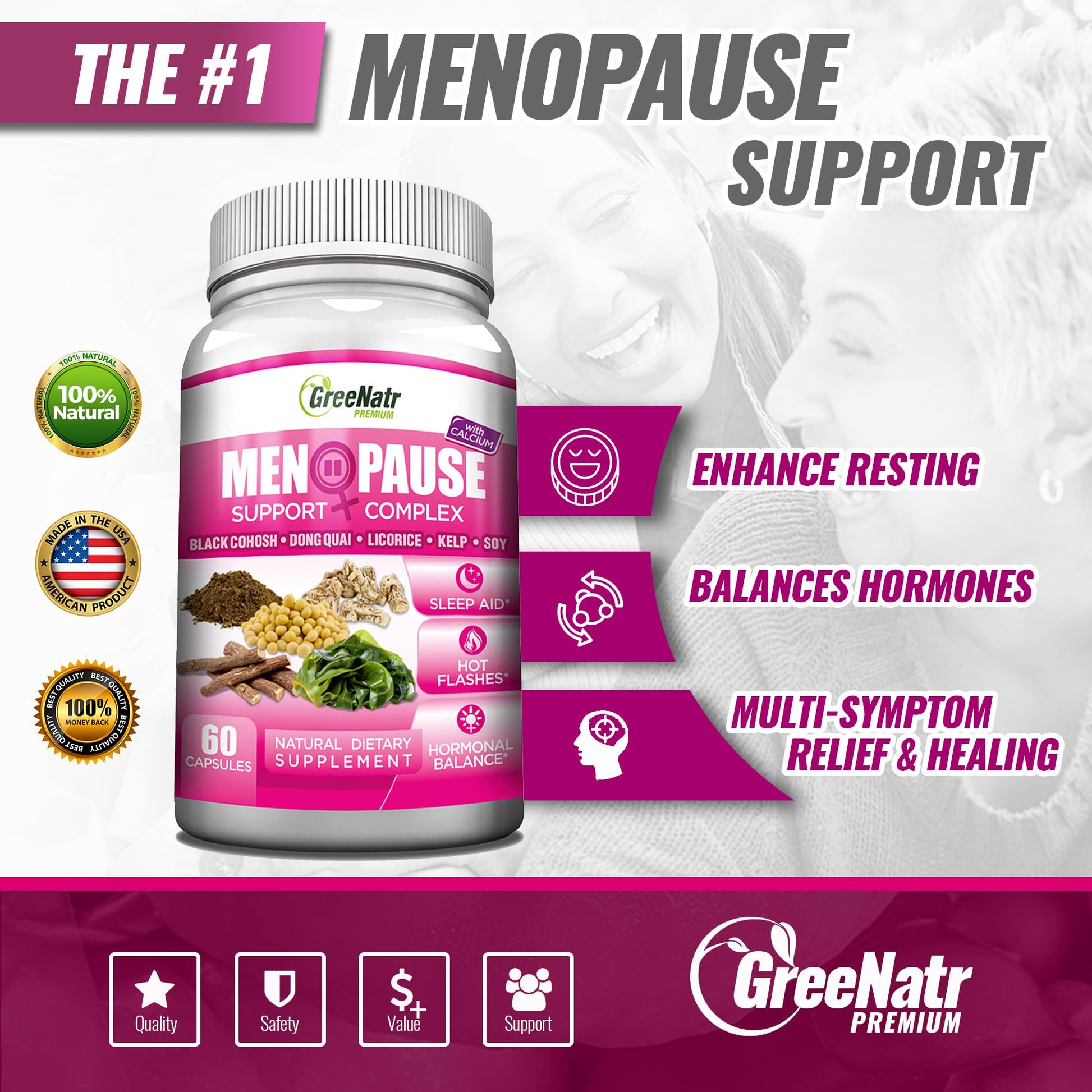 GreeNatr Energy Boost Plus Menopause Support Bundle GreeNatr