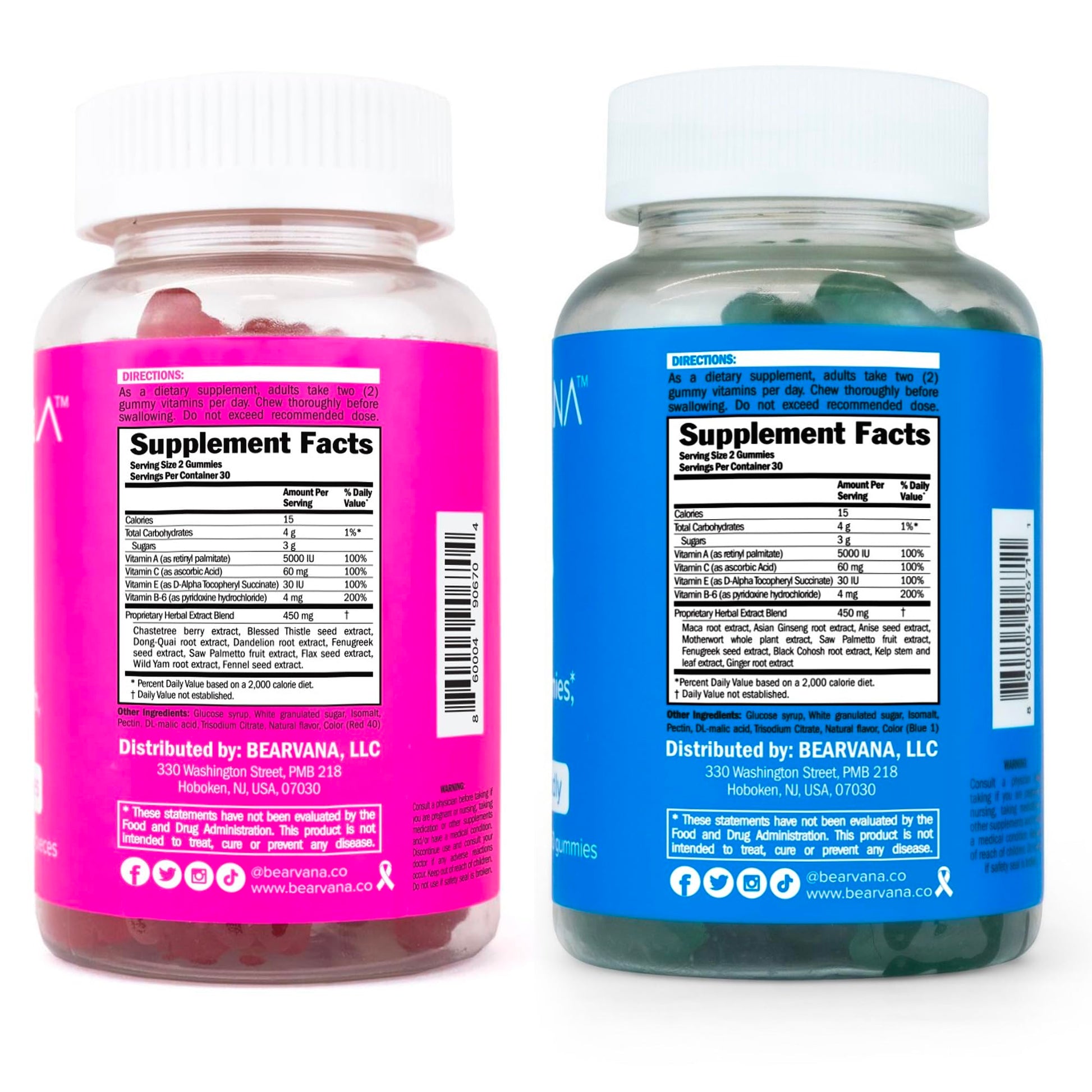 BEARVANA Gummies Combo Pack - Chest and Bum Gummies - Workout Aid - Women’s BEARVANA