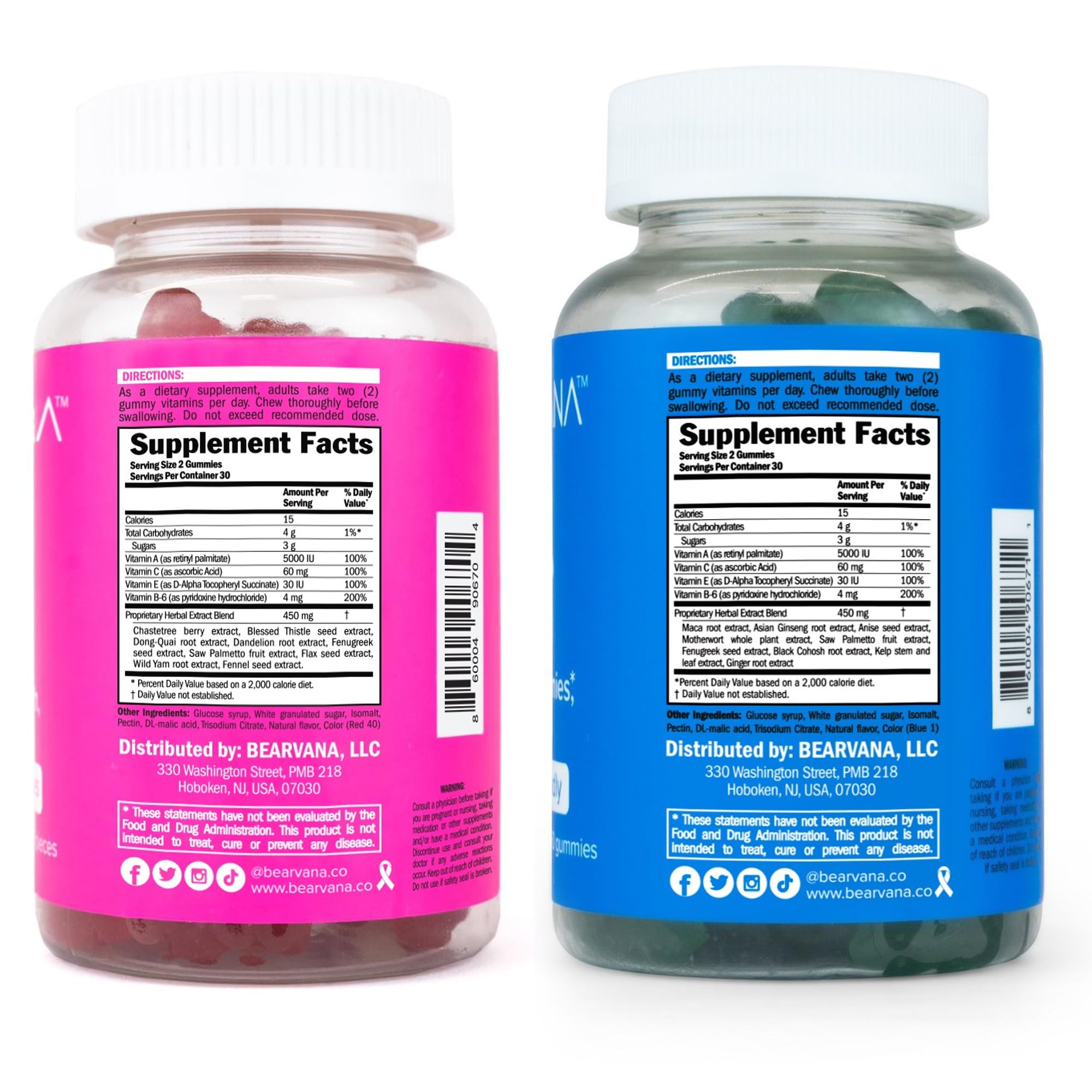 BEARVANA Gummies Combo Pack - Chest and Bum Gummies - Workout Aid - Women’s BEARVANA