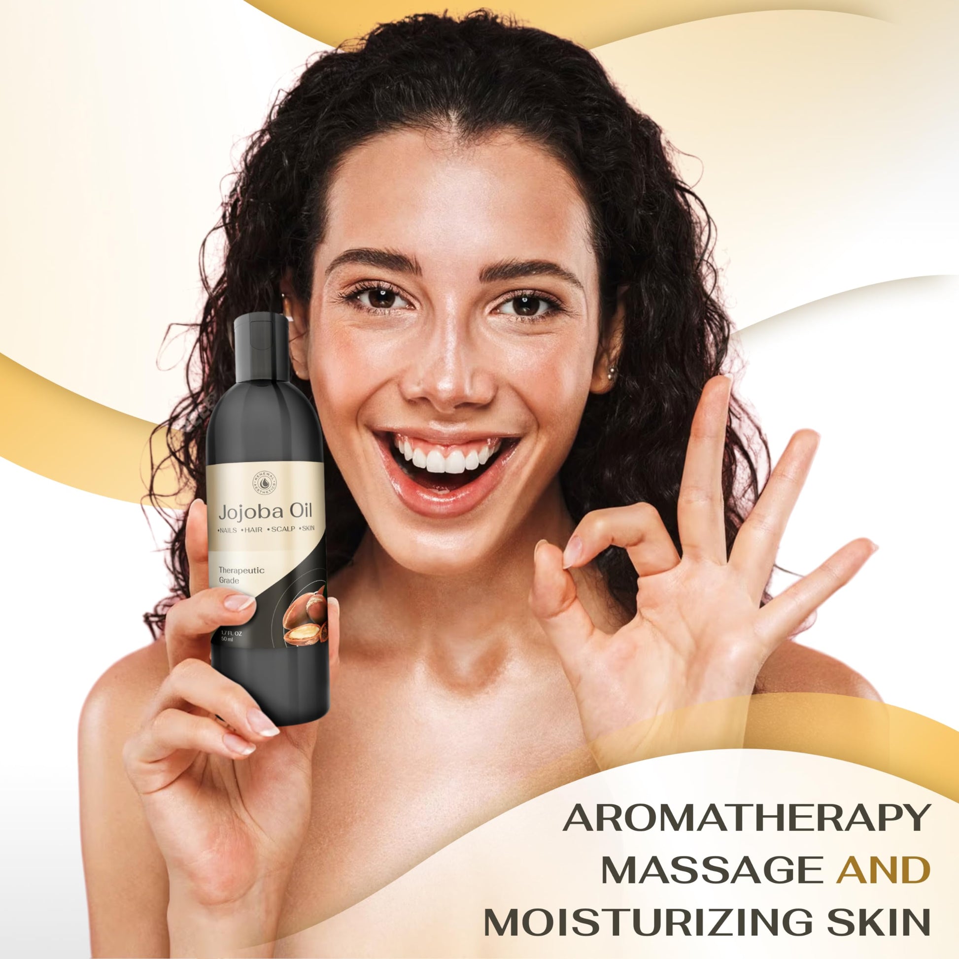 Sweet Oil - Hair and Skin Softener, Organic Natural Carrier Body Oil, Carrier Oil for Essential Oils - Massage Oil Renewal Aesthetics