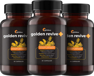 UpWellness Golden Revive + Joint Support with Quercetin, Magnesium, and Turmeric 