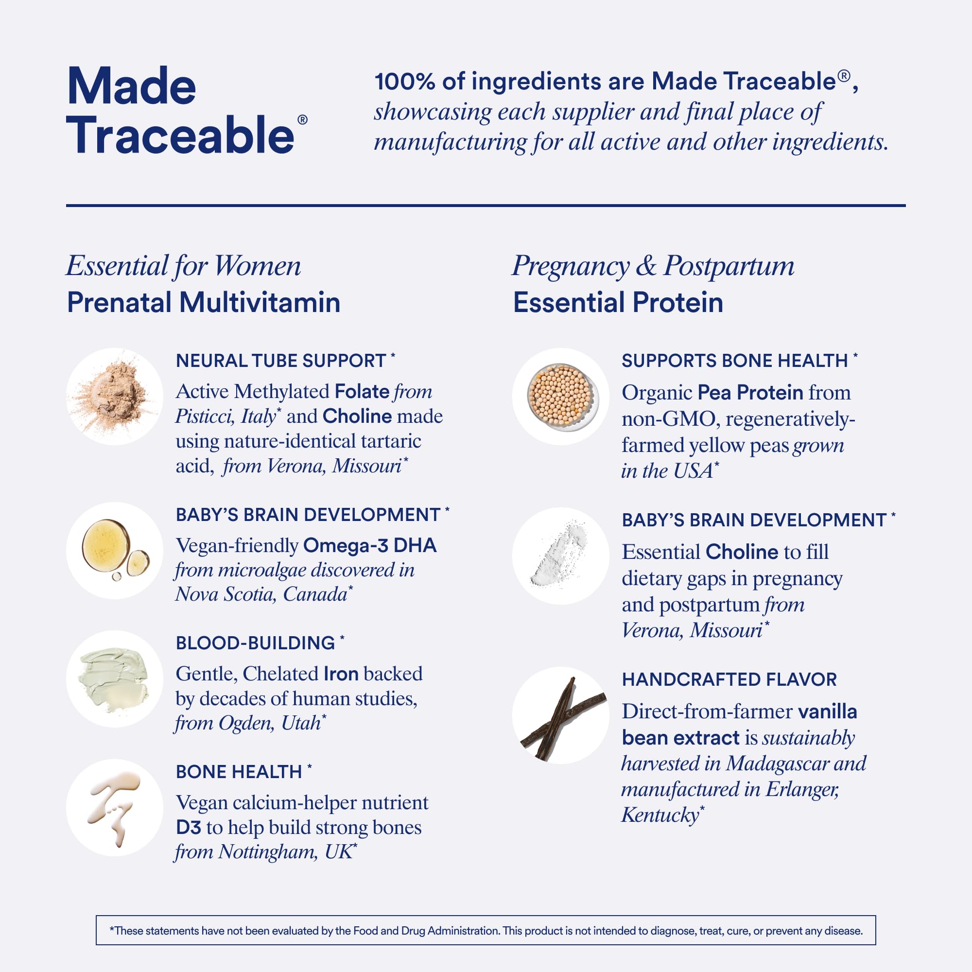 Ritual Prenatal Multivitamin and Protein Duo with Prenatal Vitamins and Organic Vanilla Protein Ritual