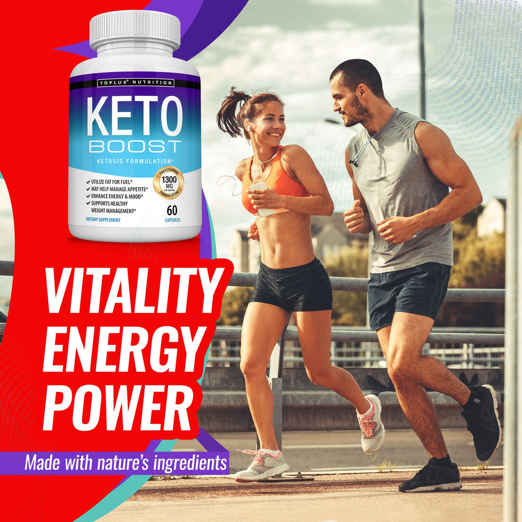 Keto Boost Diet Pills Ketosis Supplement - Natural Exogenous Keto Formula Support Energy