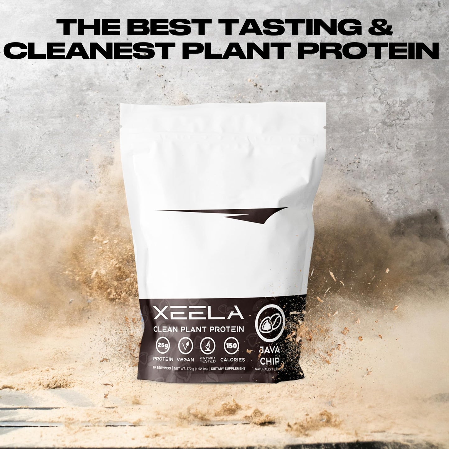 XEELA Plant Based Vegan Protein Powder - Independently Tested - 25g High Protein