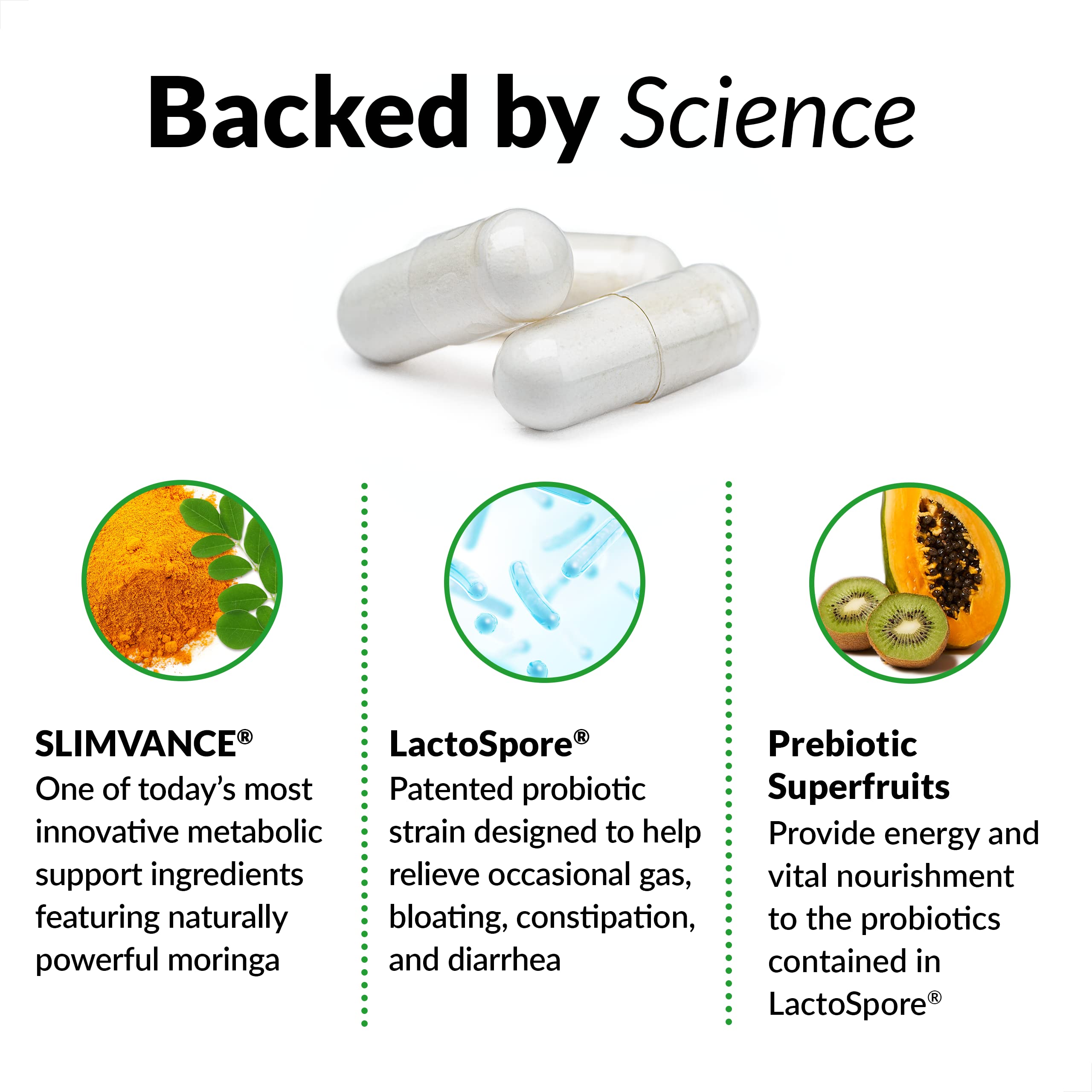 FORCE FACTOR ProbioSlim with Next-Gen SLIMVANCE Thermogenic + Probiotic Fat Burner Force Factor