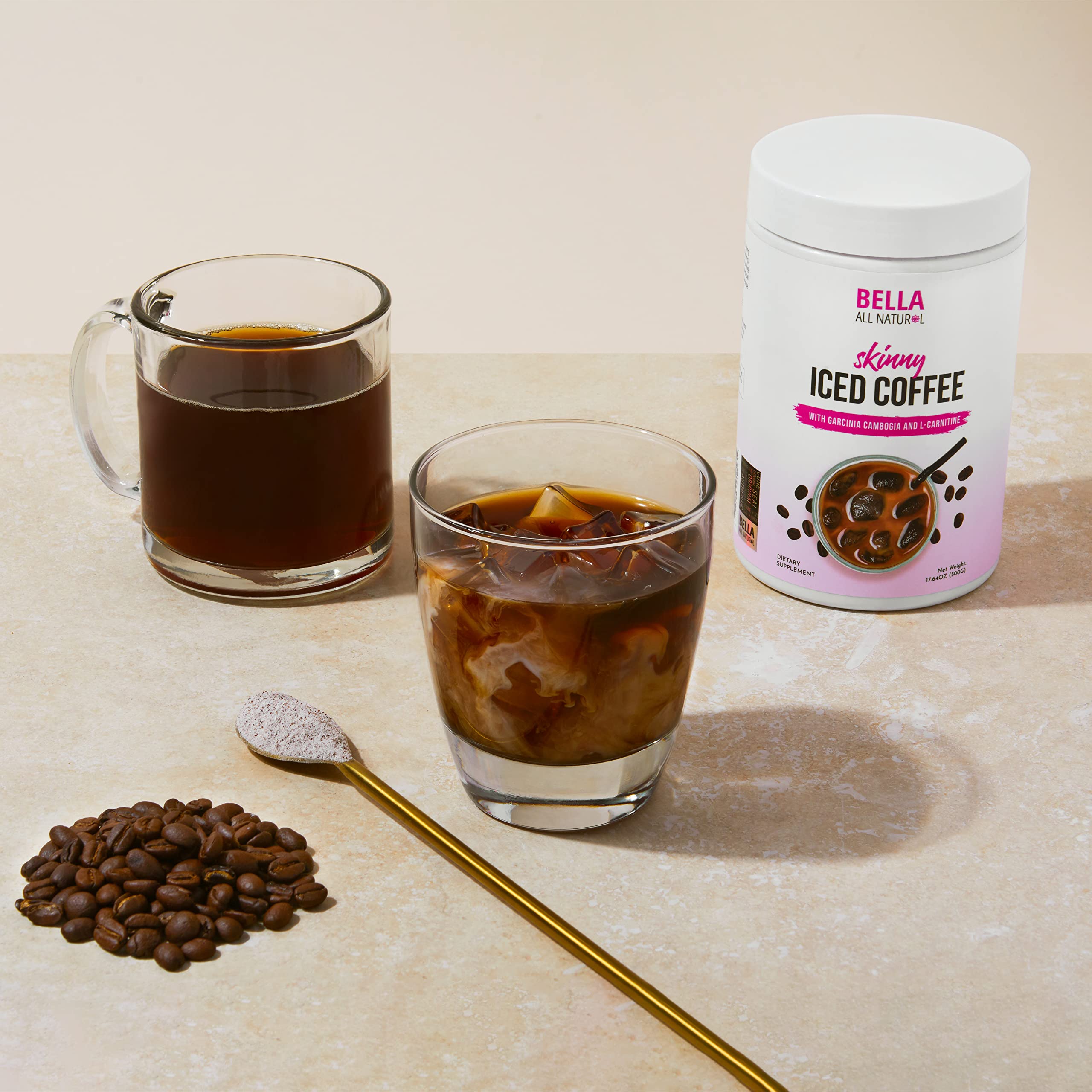 Bella All Natural Skinny Iced Coffee - Good Taste - 500 Grams Bella All Natural