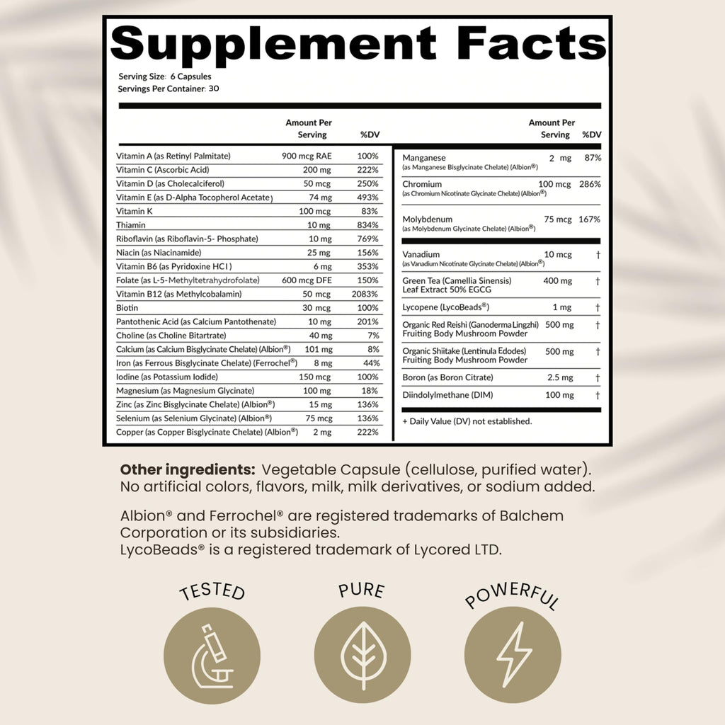 HPD Rx ONE Immunity Boost Multivitamin | HPV Supplements for Women and Men, 2 Pack