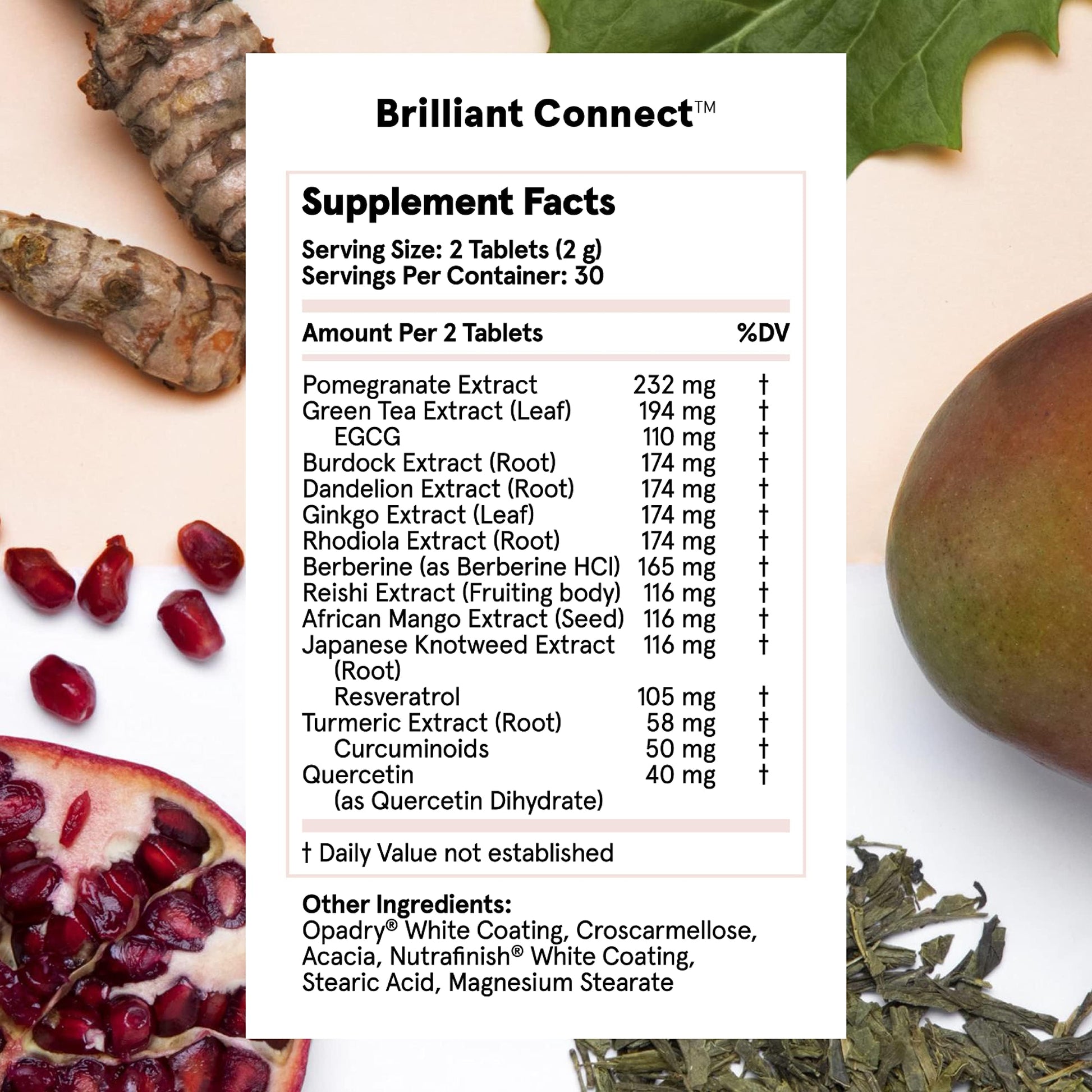 Brilliant Connect Period Health Supplement – Promotes Relief from Cramps, Fatigue Feel Brilliant
