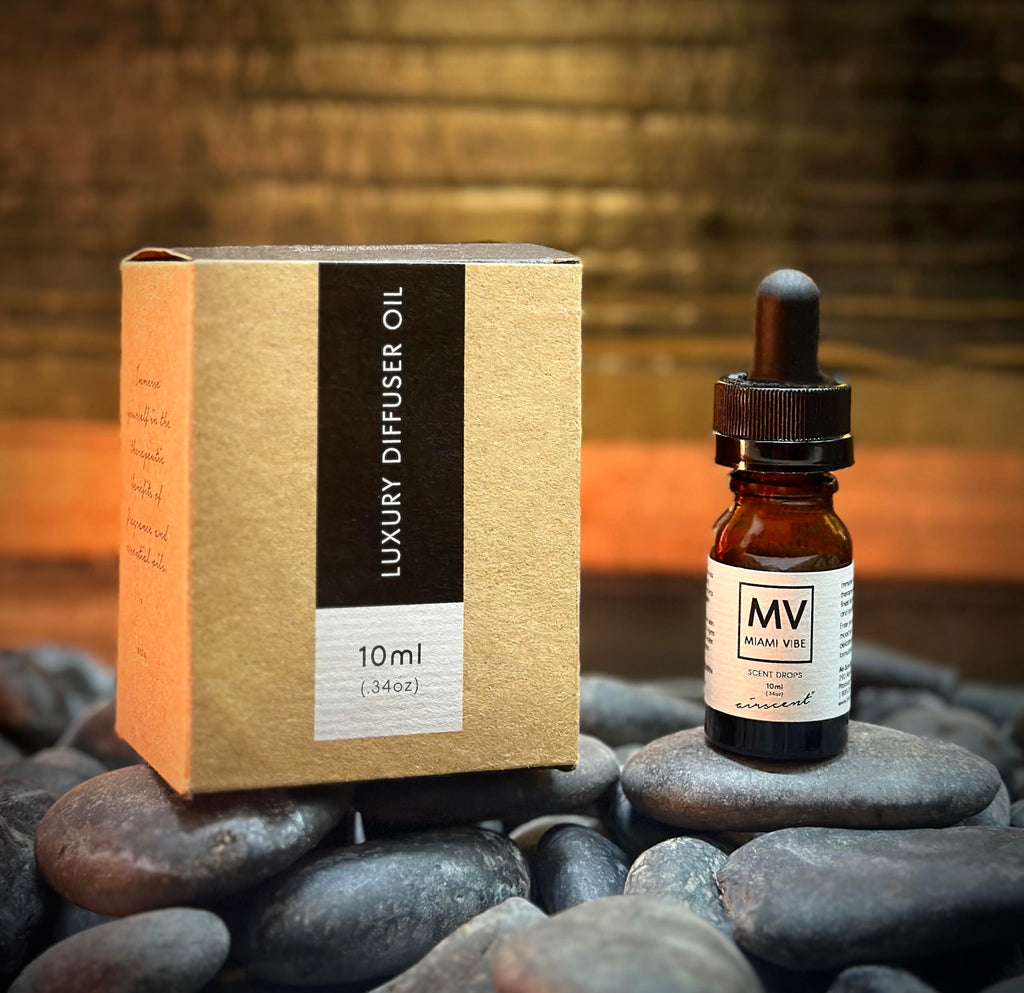 Miami Vibe Diffuser Oil - Air-Scent Fragrance for Aroma Oil Diffusers - 10 Milliliter (.34 fl oz) Bottle
