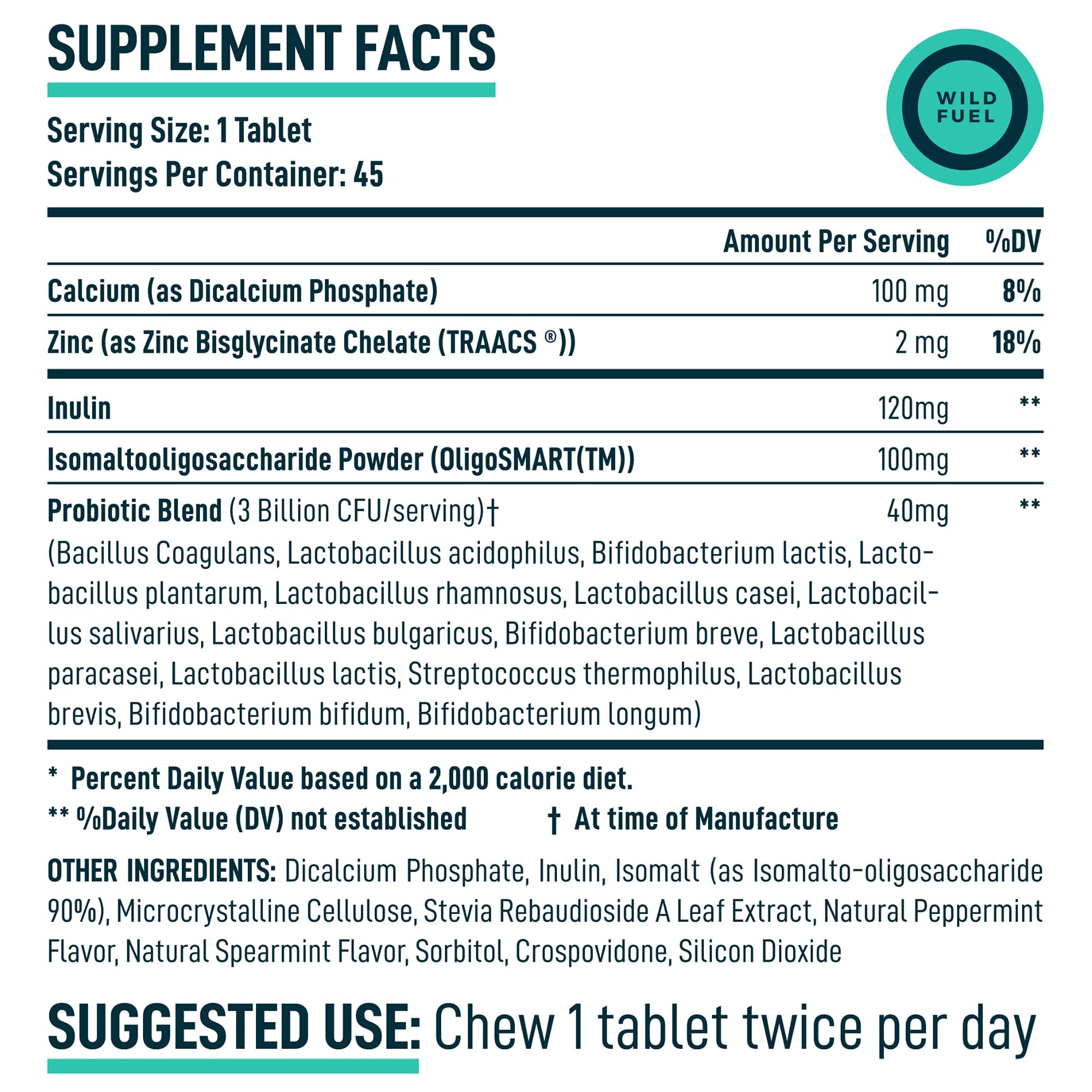 WILD FUEL Male Fertility Supplement and Dental Probiotics Health and Wellness Bundle WILD FUEL