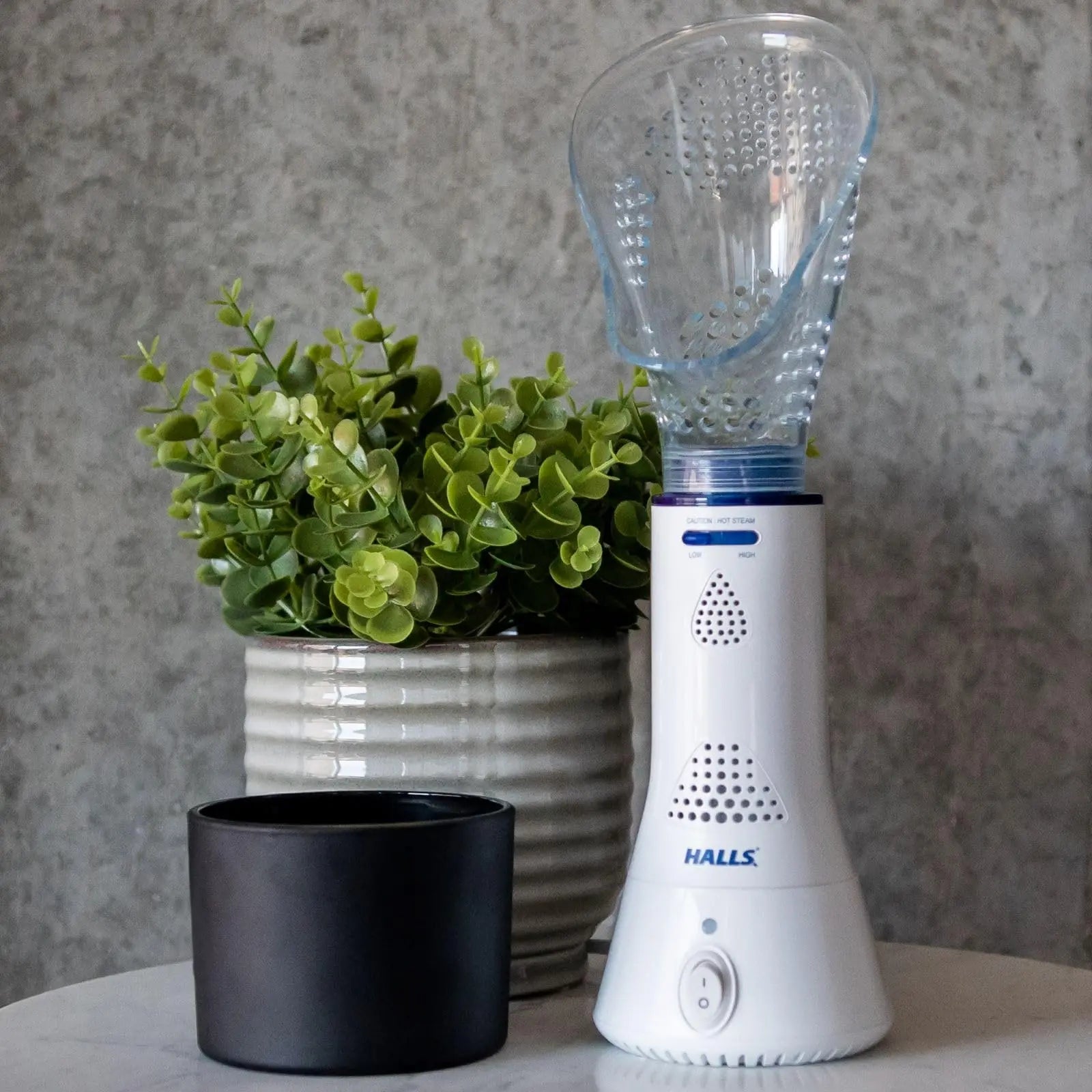 Crane x HALLS Corded Personal Steam Inhaler for Sinus, Congestion, Cough, & Cold Relief Crane