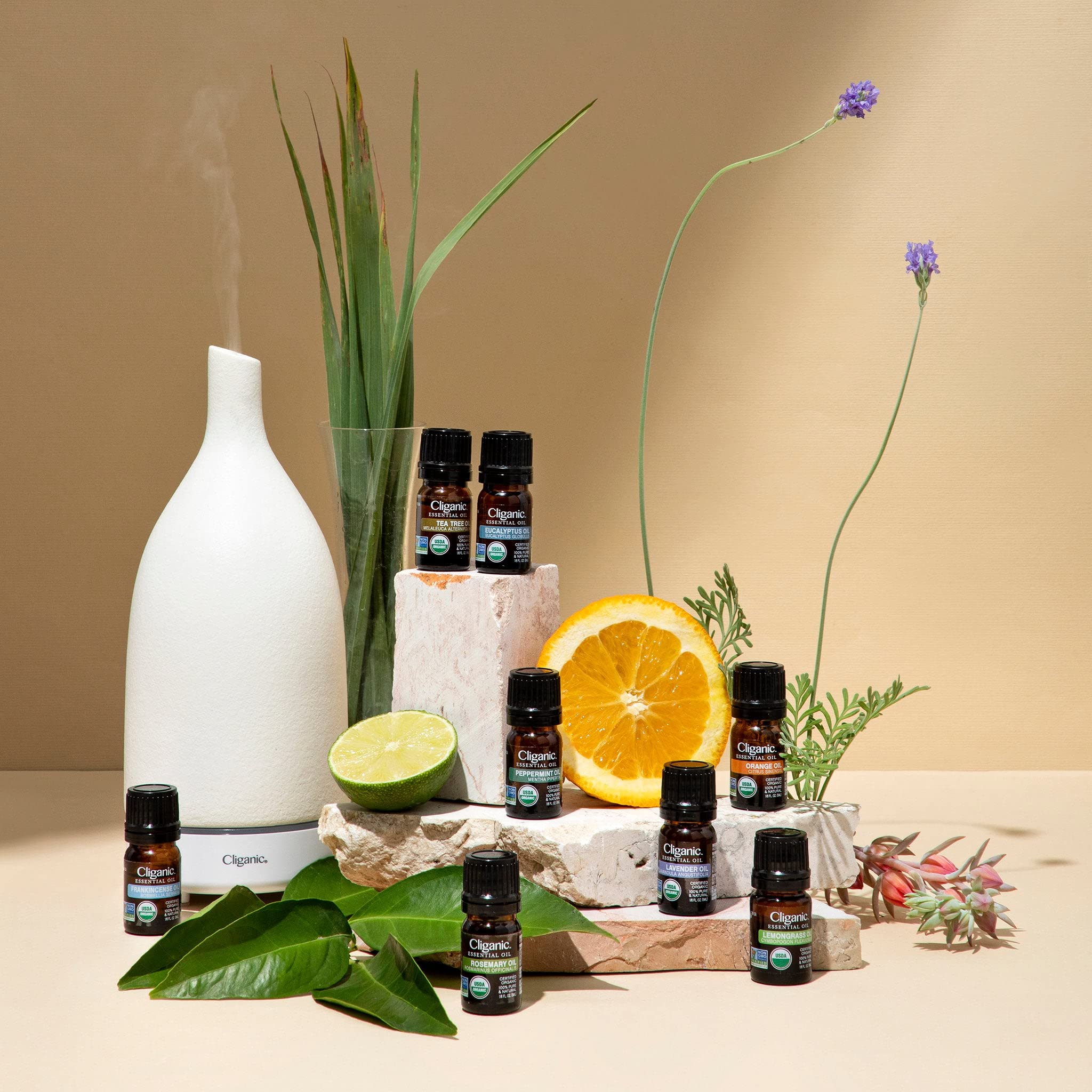 Cliganic Organic Peppermint Essential Oil - 100% Pure Natural for Aromatherapy Diffuser Cliganic