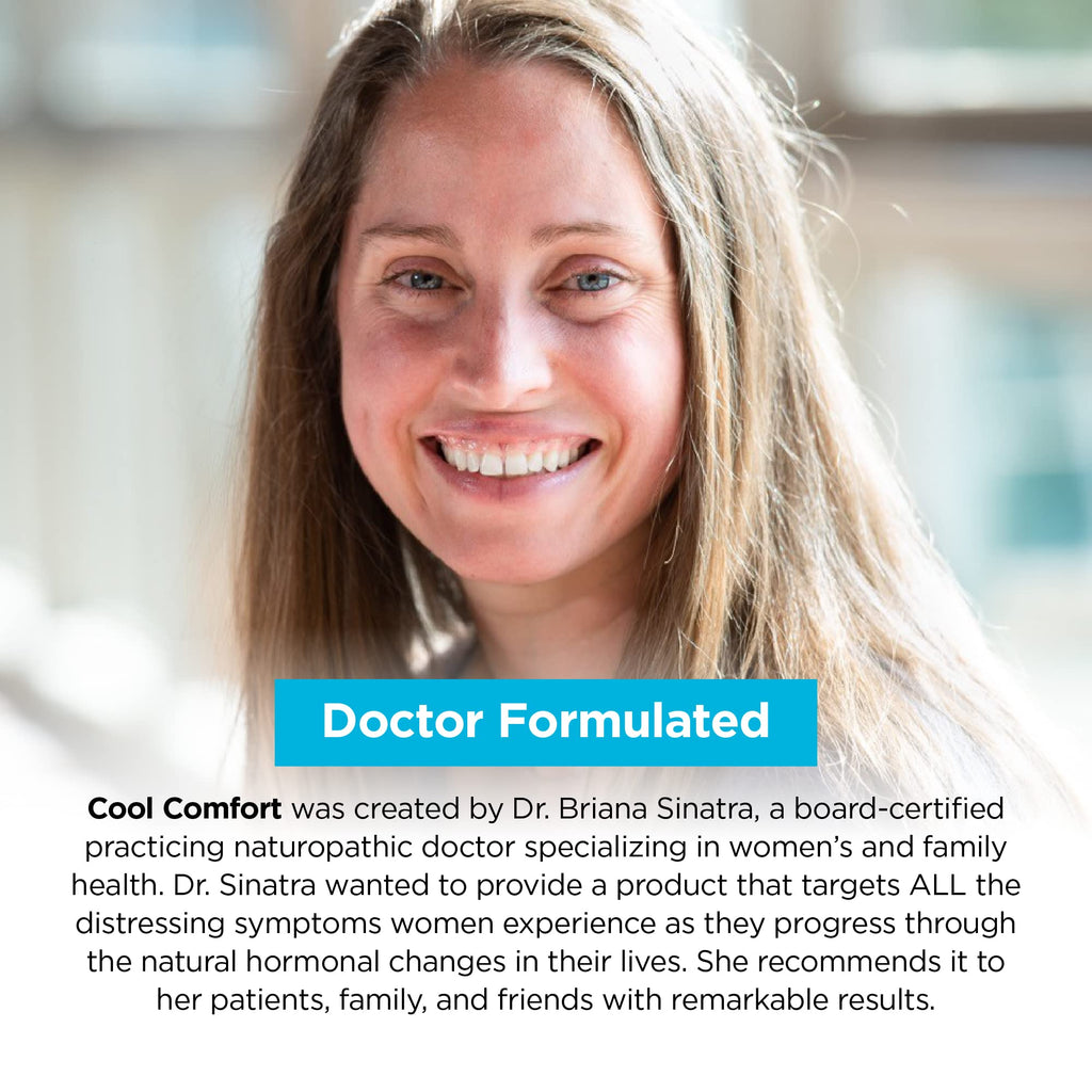 LifeBiome Rise Cool Comfort, Clinical Grade Menopause Relief, Doctor-Formulated, KSM-66 Ashwagandha